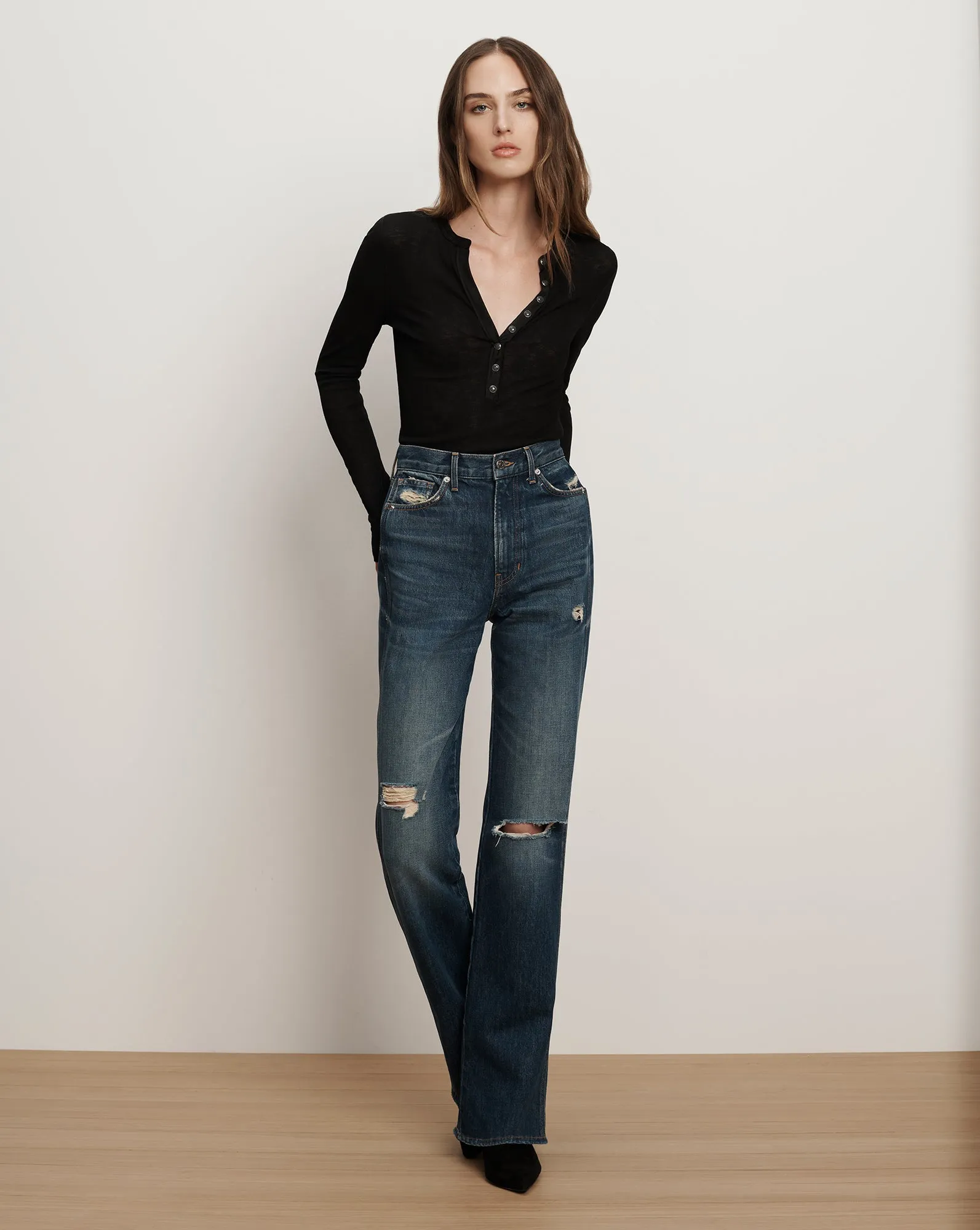 Dylan Straight-Leg Jean sold by Veronica Beard