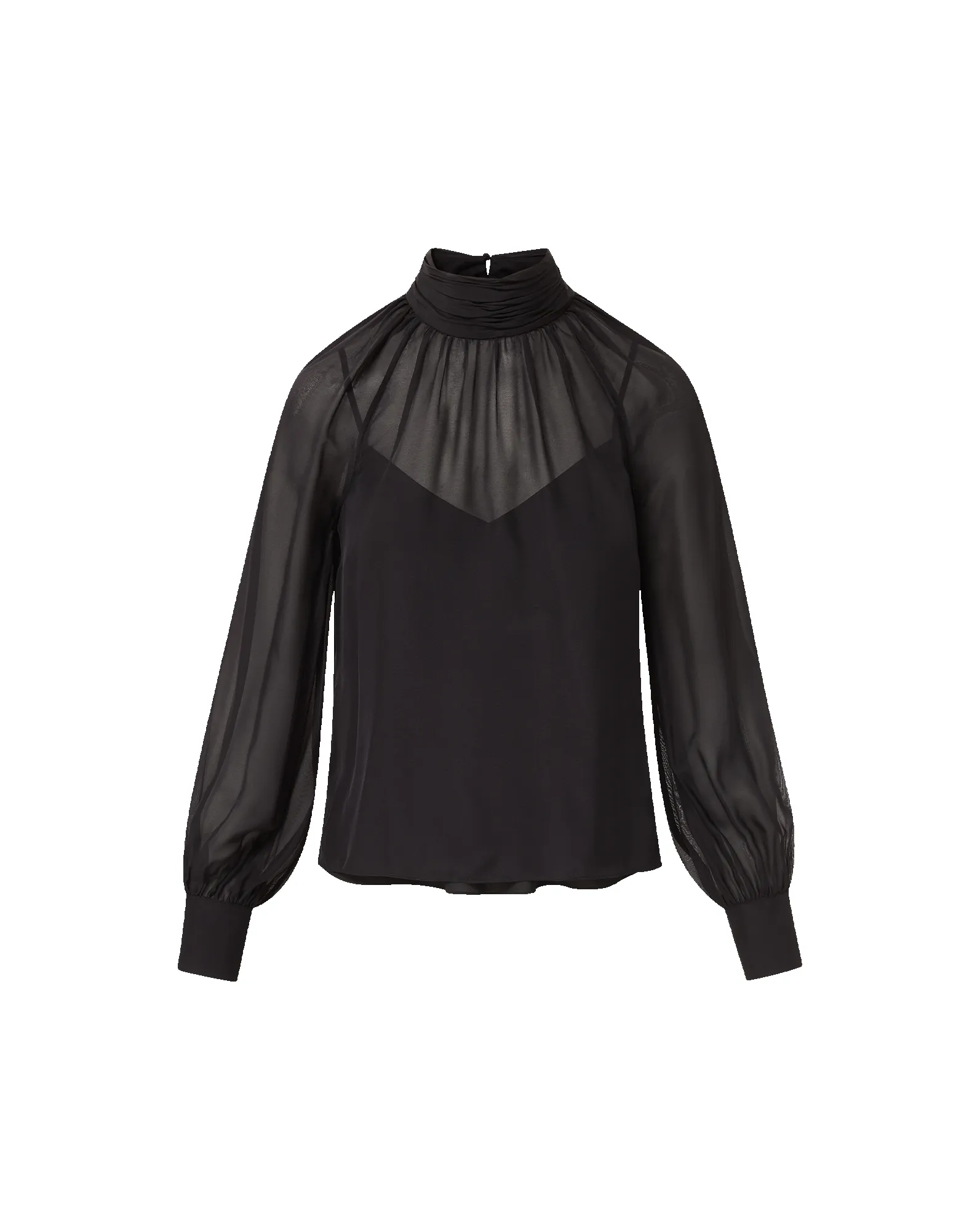 Alyssa Silk Turtleneck Blouse sold by Veronica Beard product image thumbnail 5