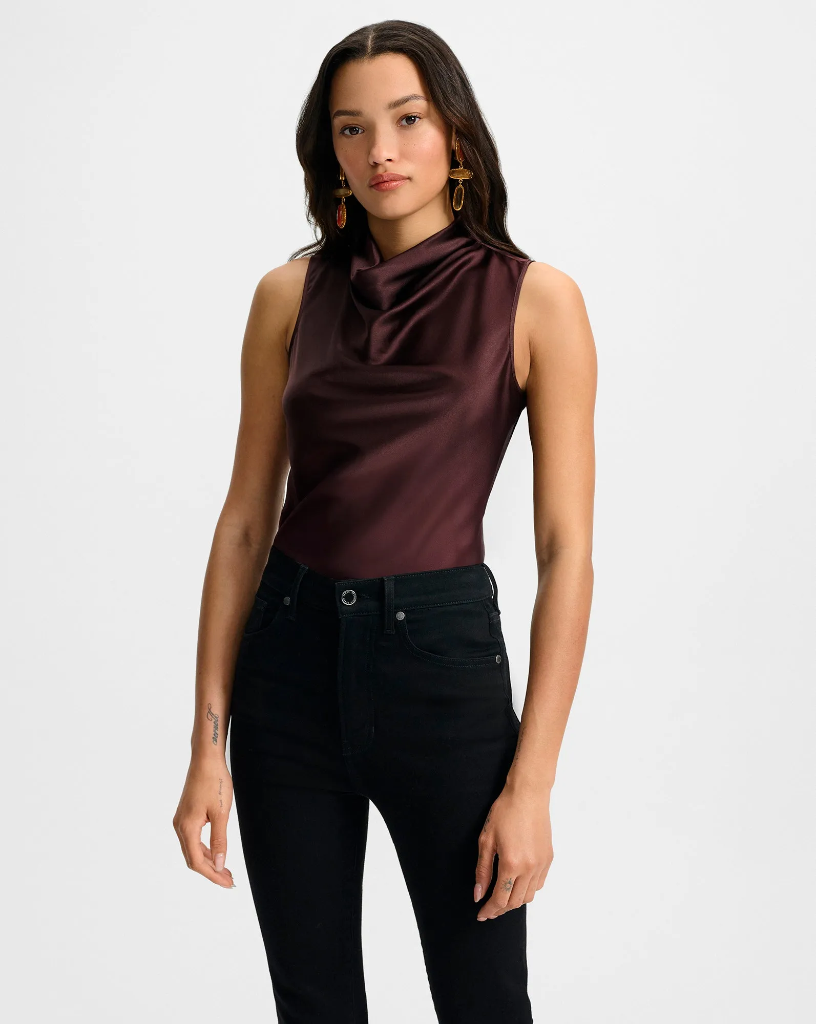 Tam Silk Sleeveless Top sold by Veronica Beard