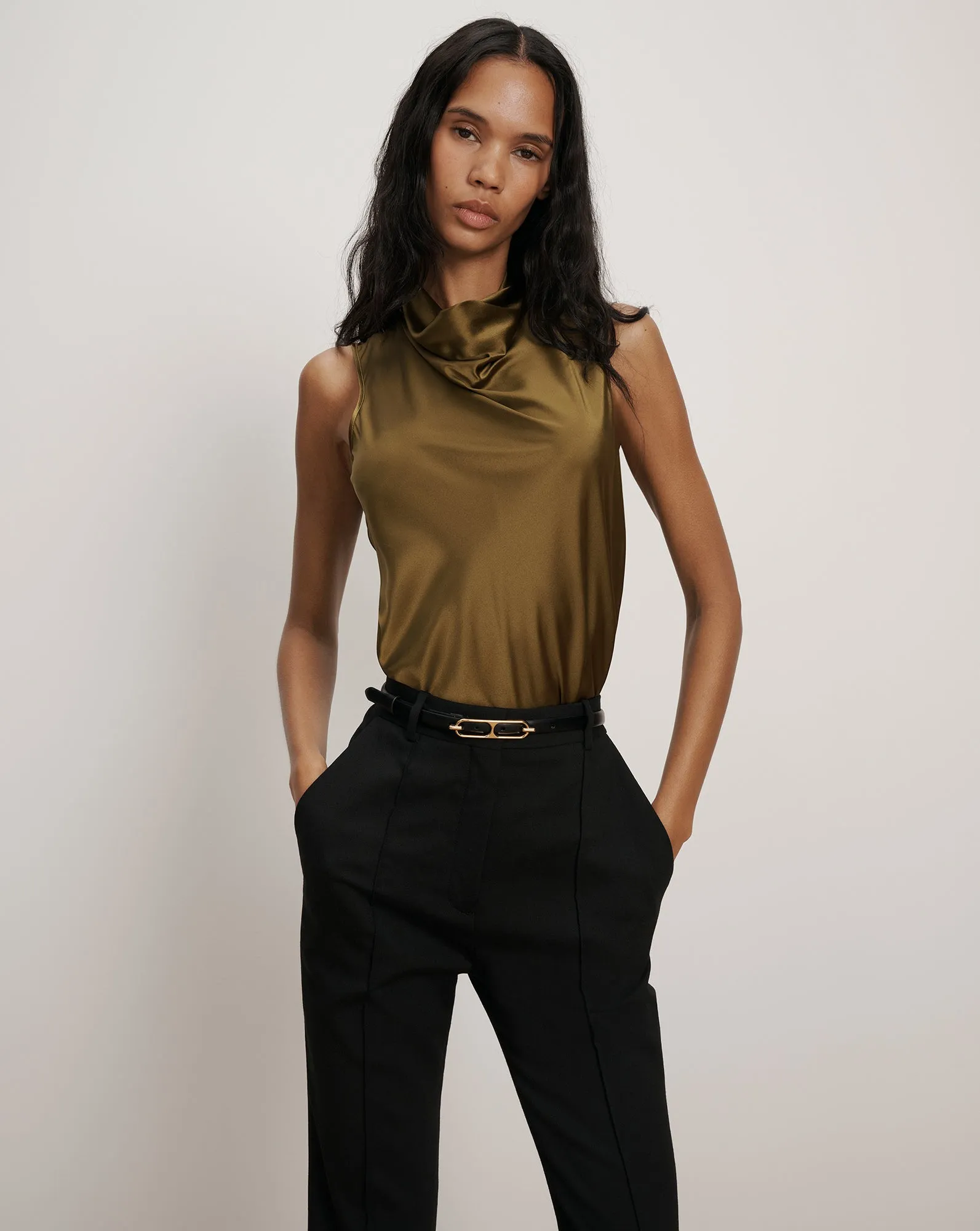 Tam Silk Sleeveless Top sold by Veronica Beard