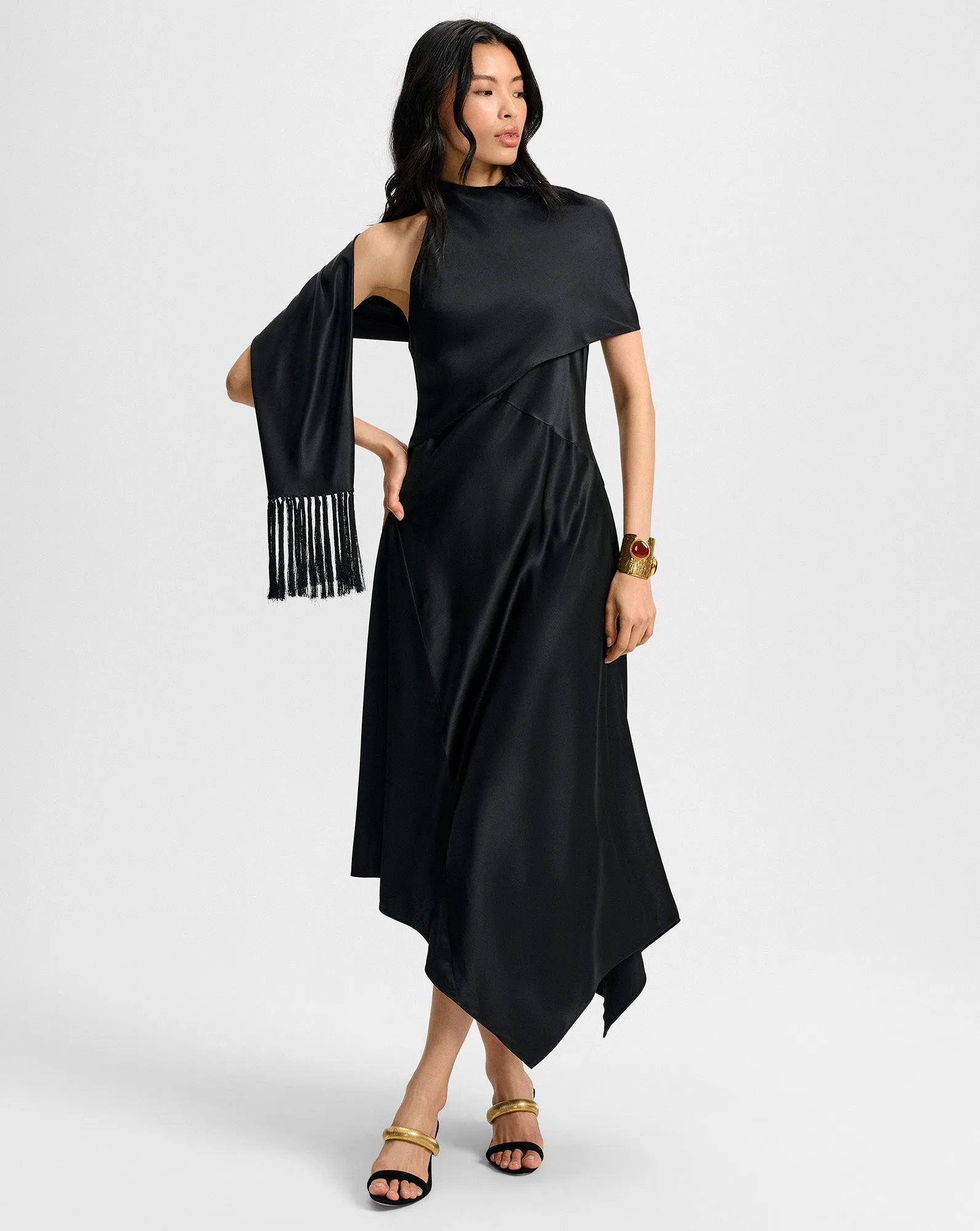 Wyndham Silk Midi Dress sold by Veronica Beard product image thumbnail 2