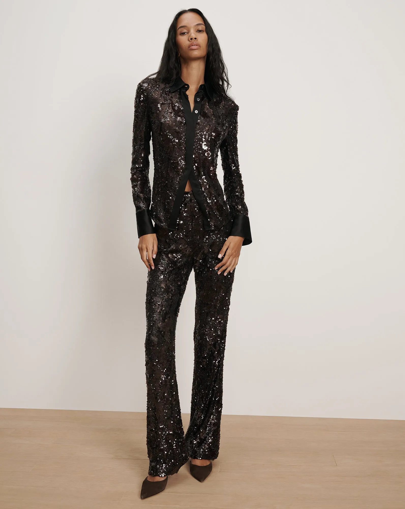 Collier Sequin Skinny-Flare Pant sold by Veronica Beard product image thumbnail 5