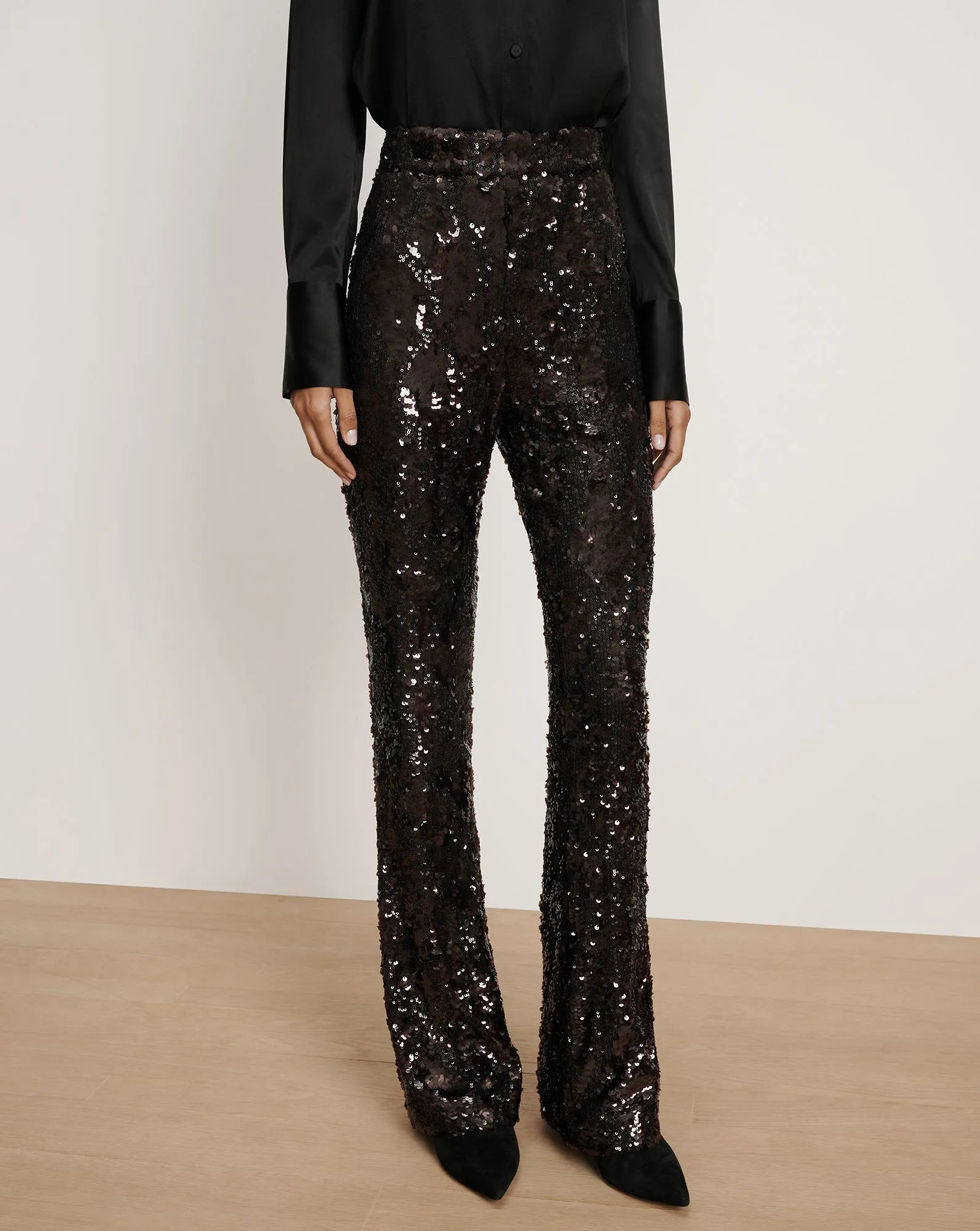 Collier Sequin Skinny-Flare Pant sold by Veronica Beard product image thumbnail 2
