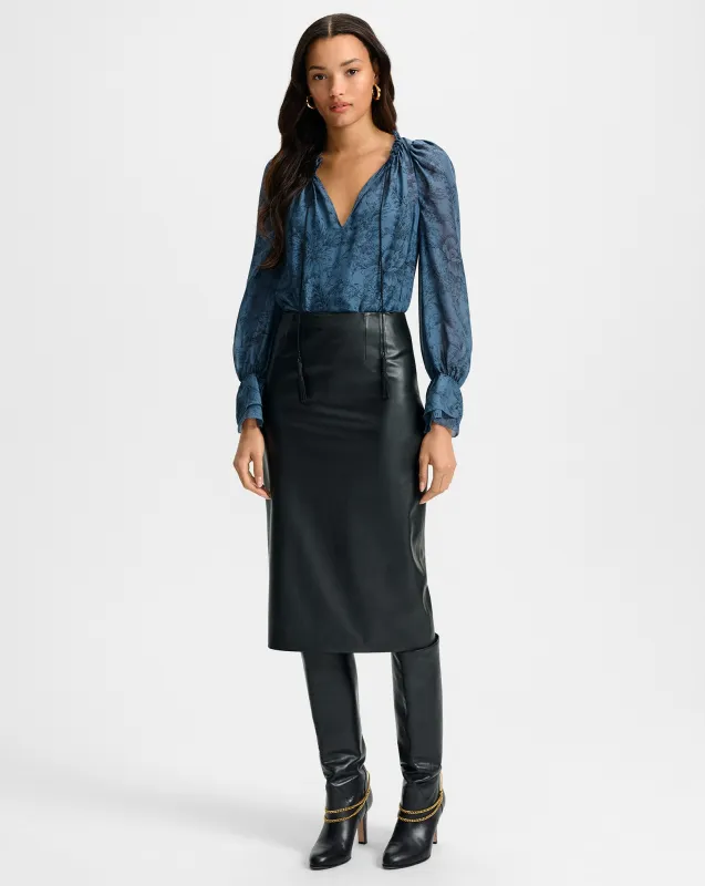 Holmes Midi Pencil Skirt sold by Veronica Beard