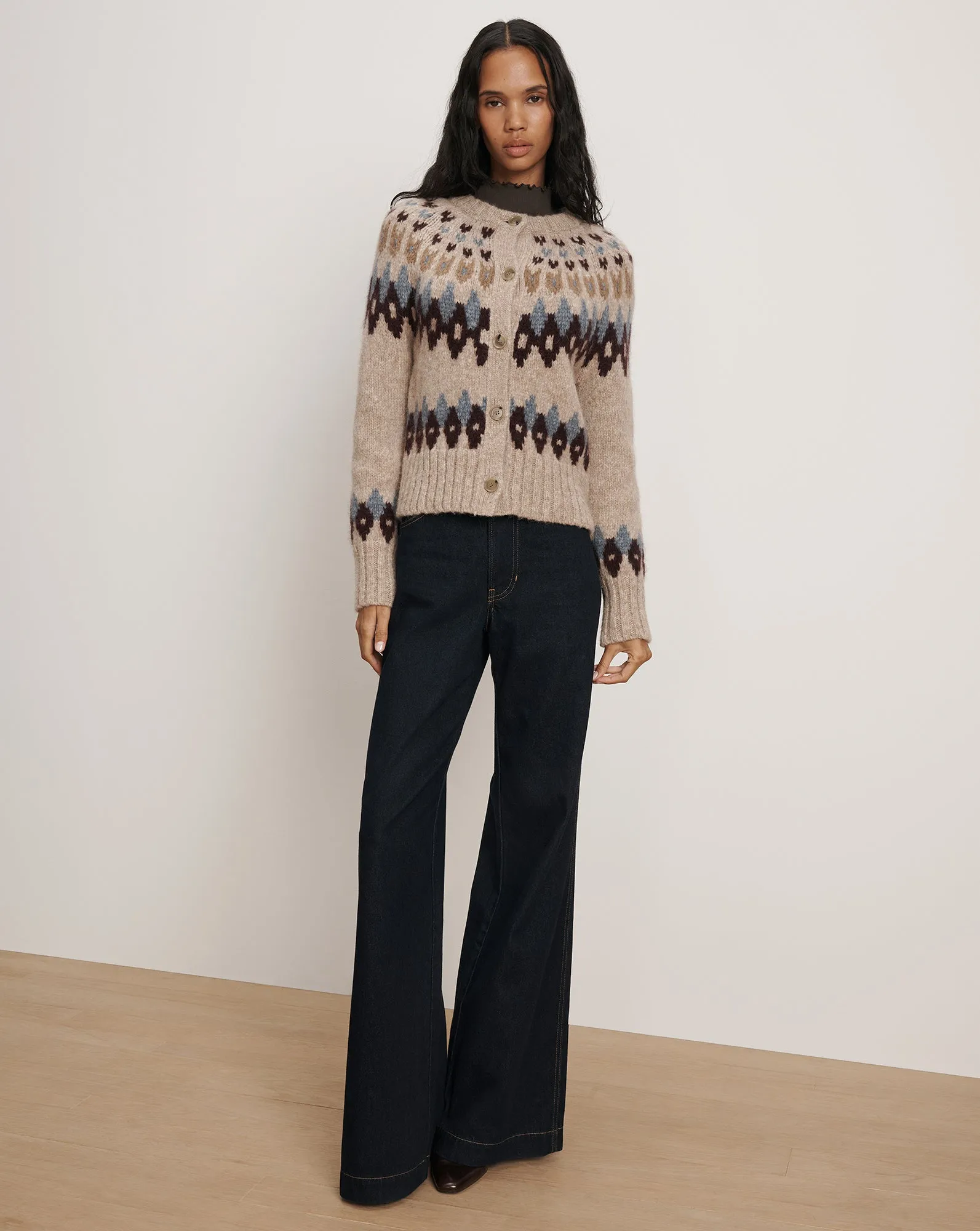 Christina Fair Isle Cardigan sold by Veronica Beard product image thumbnail 2