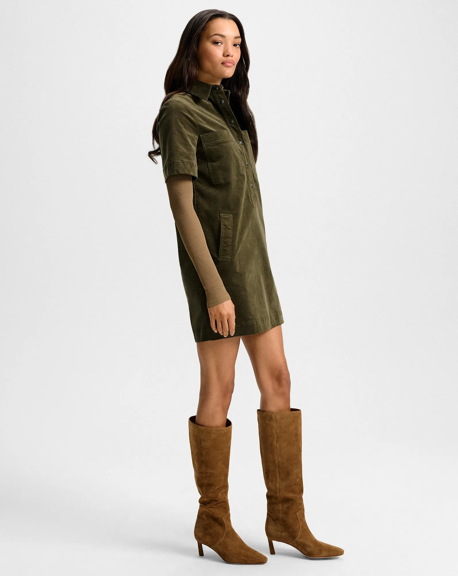 Koulis Mini Shirtdress sold by Veronica Beard product image thumbnail 3
