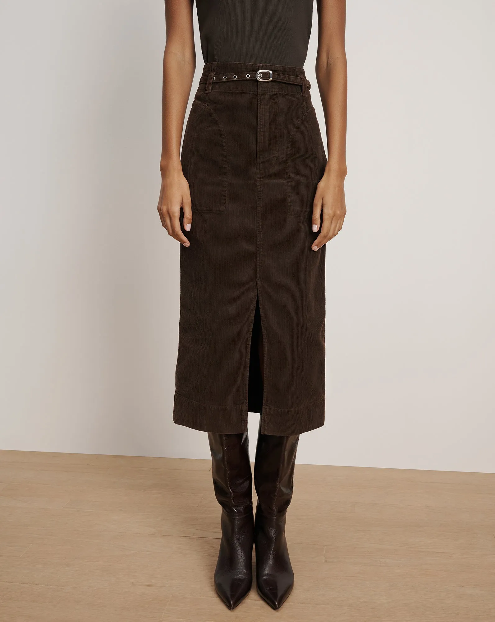 Pavana Corduroy Midi Skirt sold by Veronica Beard product image thumbnail 2