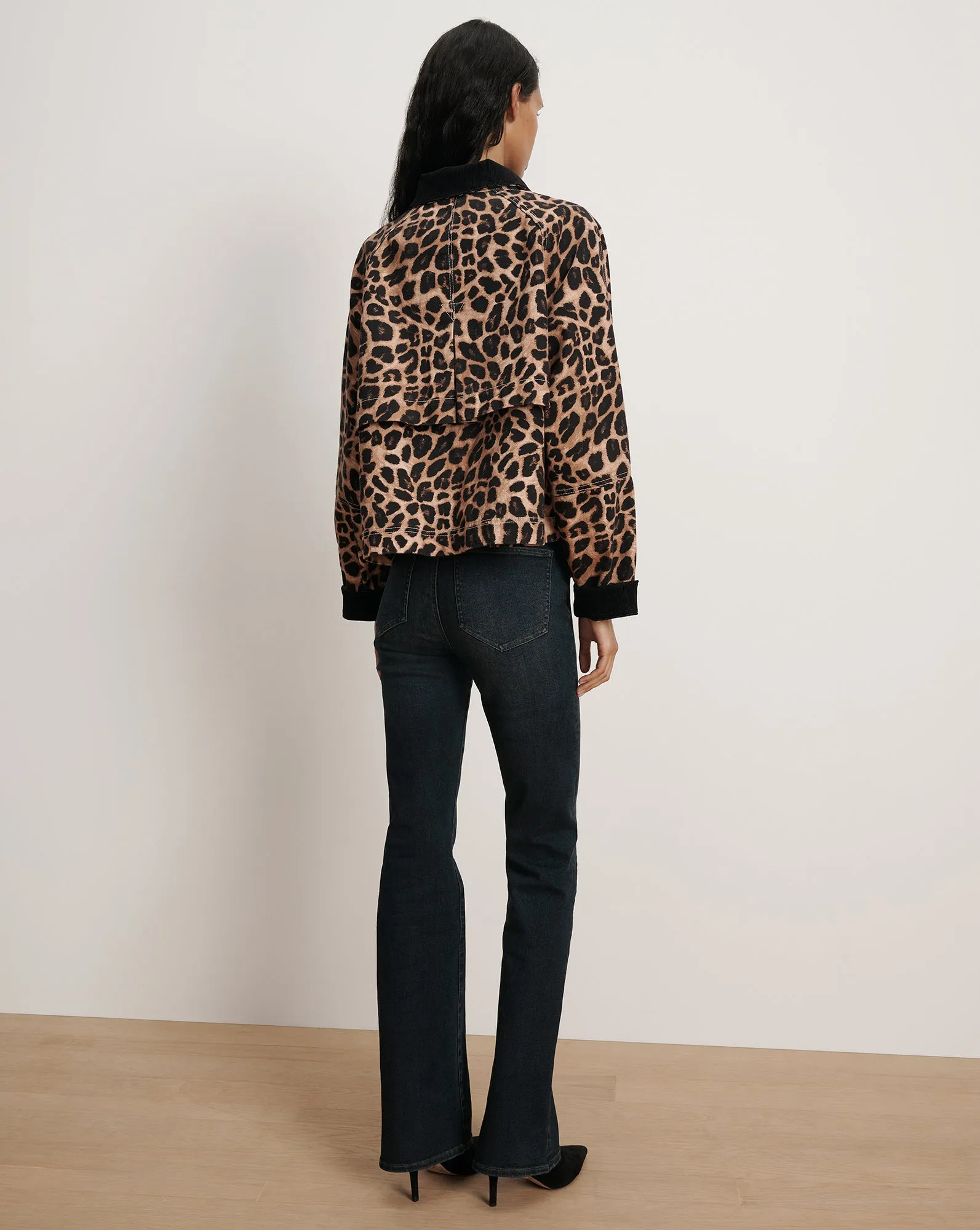 Arlo Leopard Chore Jacket sold by Veronica Beard product image thumbnail 4