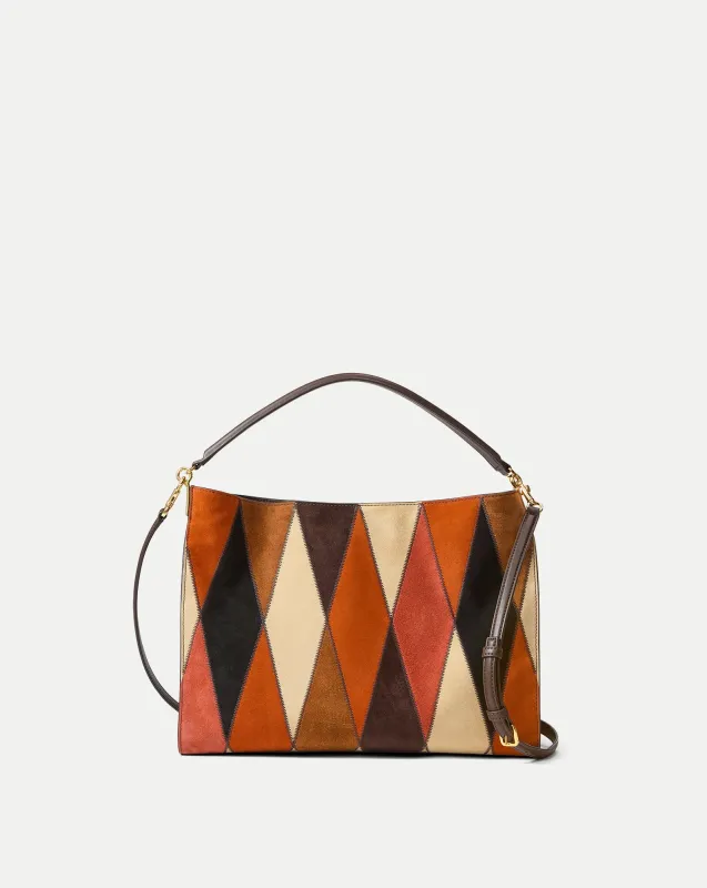 Vida Patchwork Shoulder Bag sold by Veronica Beard
