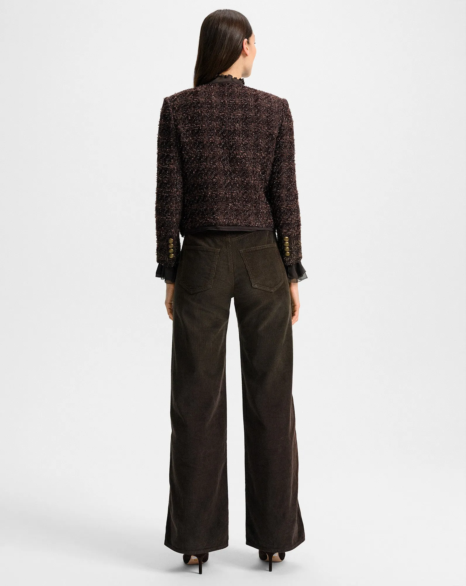 Audrina Metallic Tweed Jacket sold by Veronica Beard product image thumbnail 4