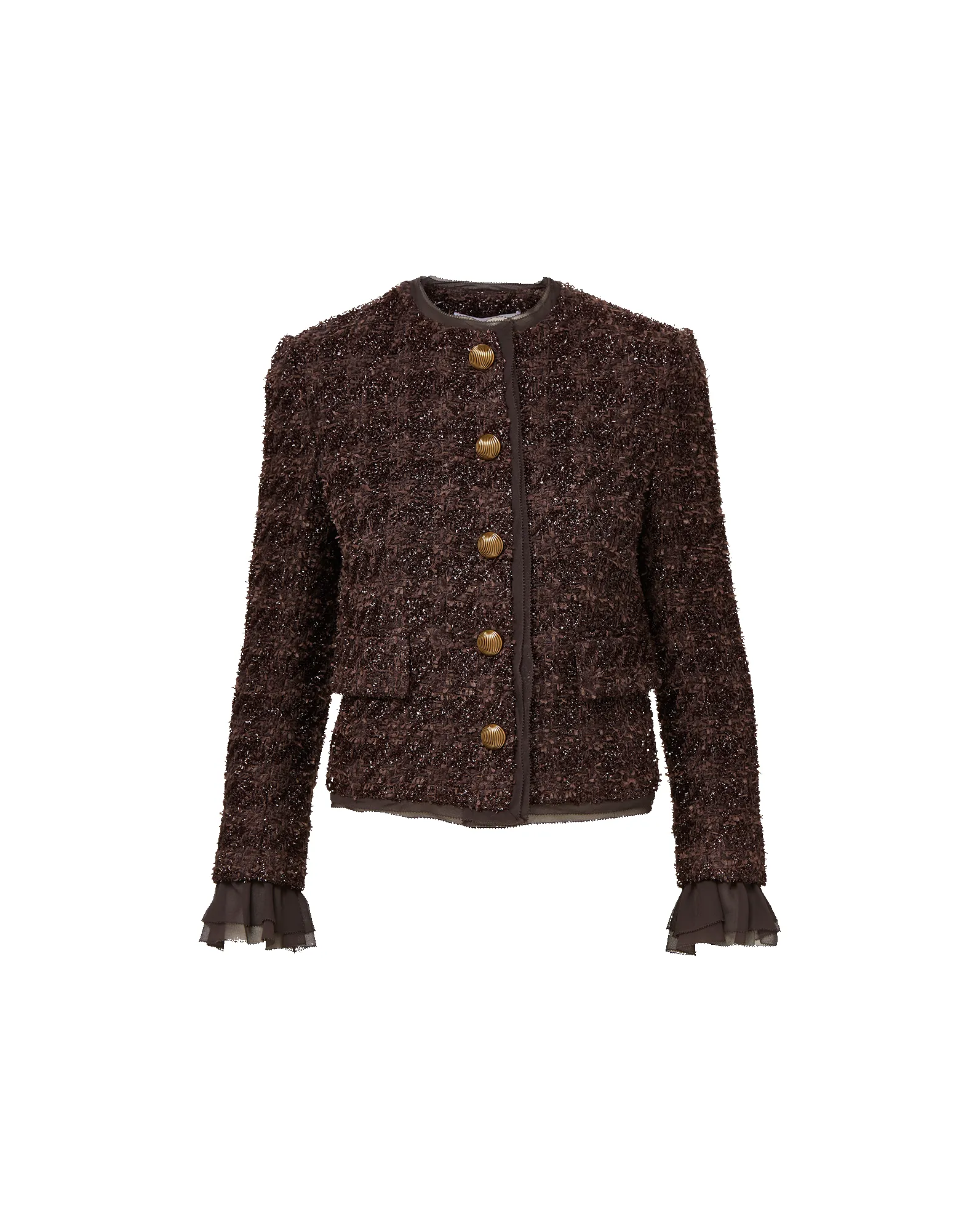 Audrina Metallic Tweed Jacket sold by Veronica Beard product image thumbnail 5