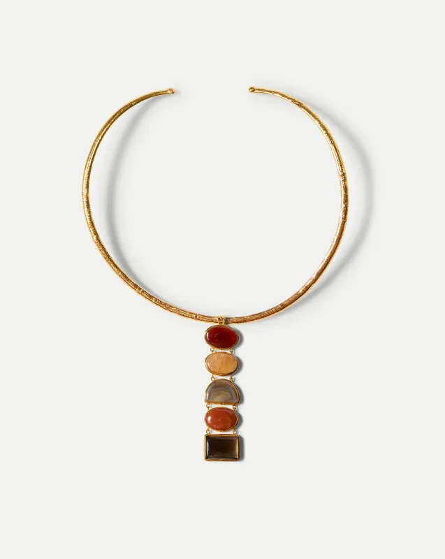 Torque Semi-Precious Stone Necklace sold by Veronica Beard