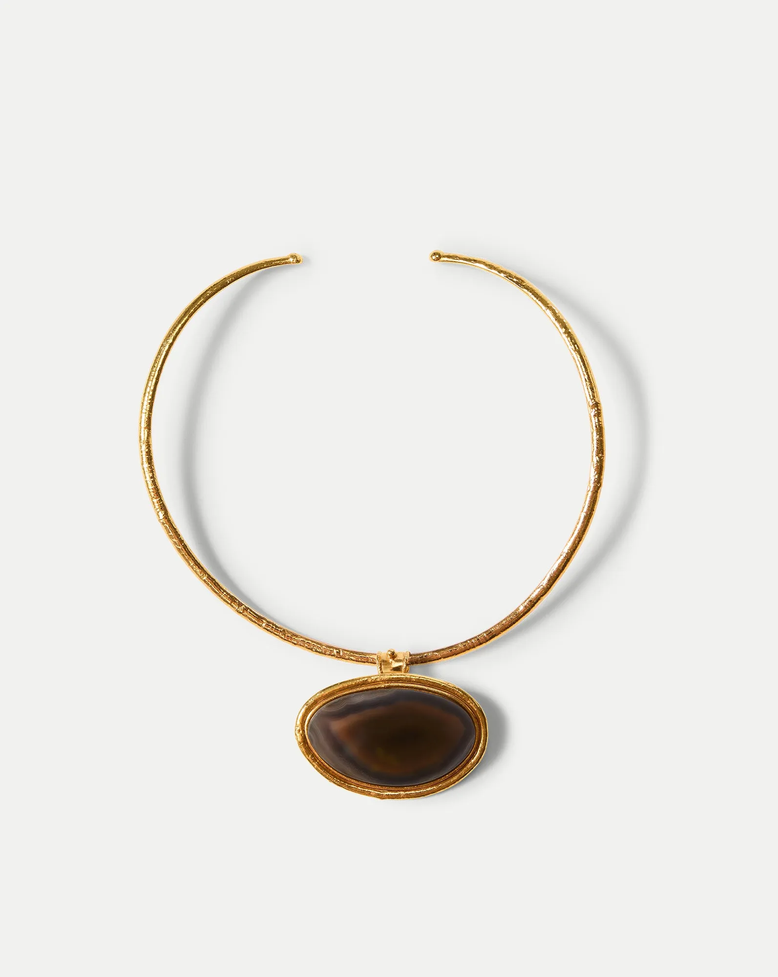 Dakota Brown Agate Necklace sold by Veronica Beard