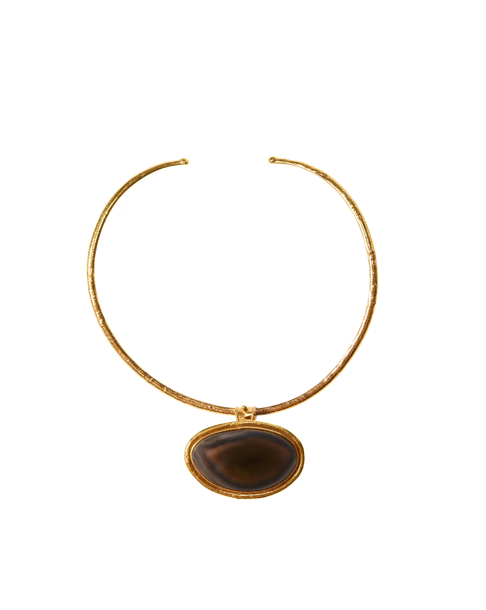Dakota Brown Agate Necklace sold by Veronica Beard product image thumbnail 4