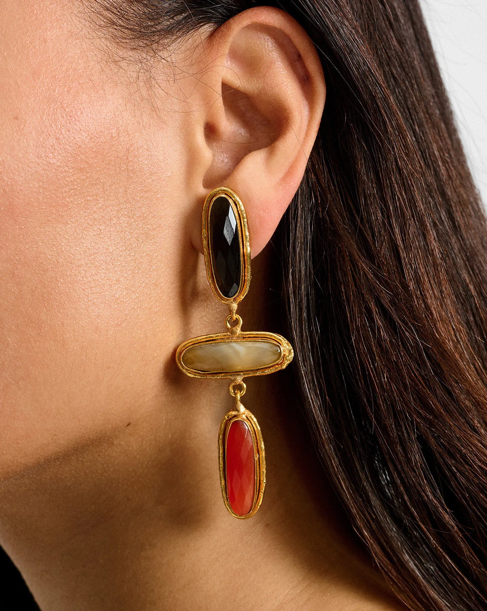 Grace Semi-Precious Stone Drop Earring sold by Veronica Beard product image thumbnail 2