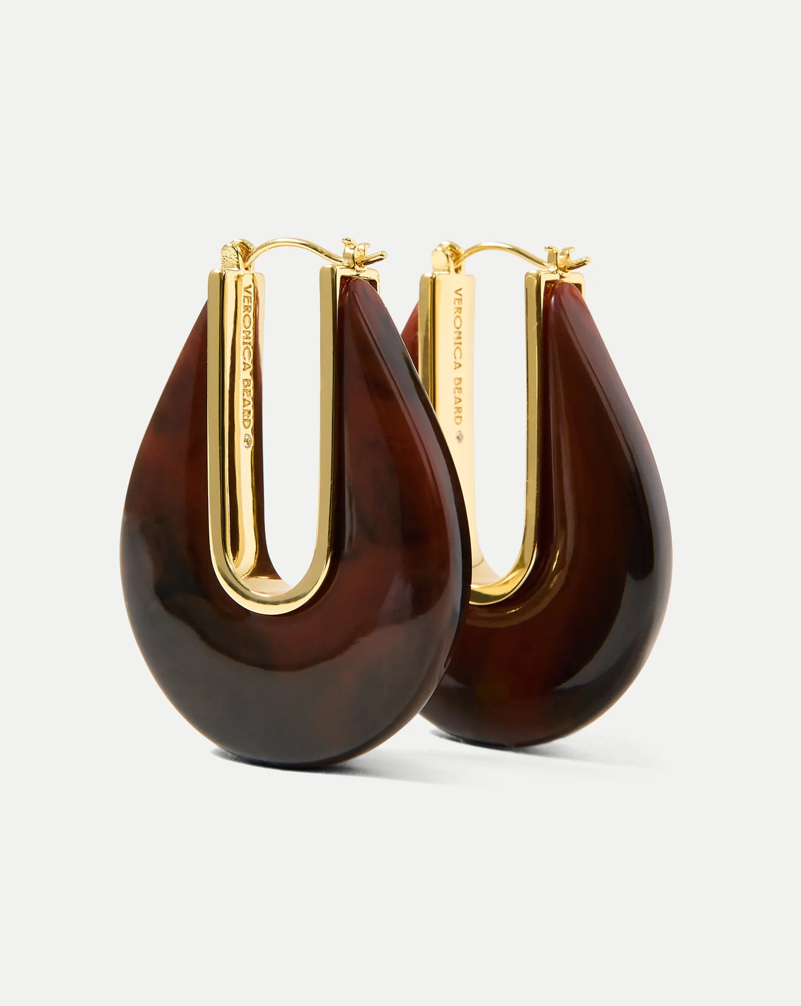 Resin Drop Hoop Earring sold by Veronica Beard product image thumbnail 2