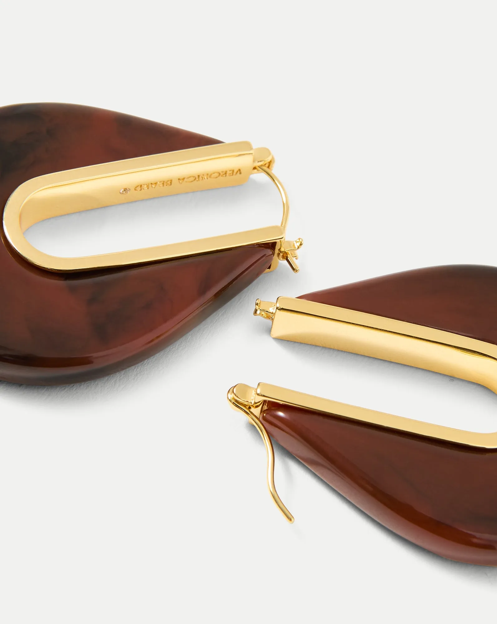 Resin Drop Hoop Earring sold by Veronica Beard product image thumbnail 4