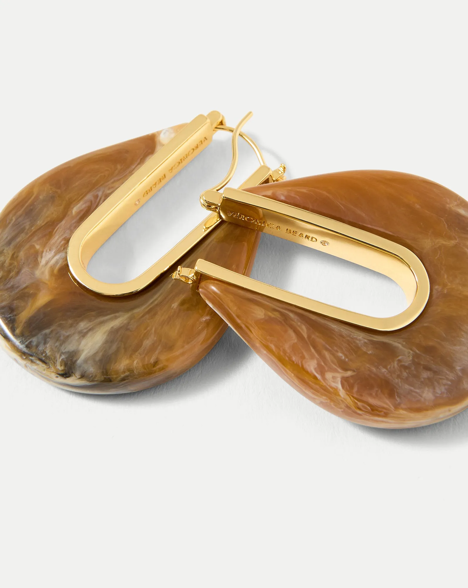 Resin Drop Hoop Earring sold by Veronica Beard product image thumbnail 4