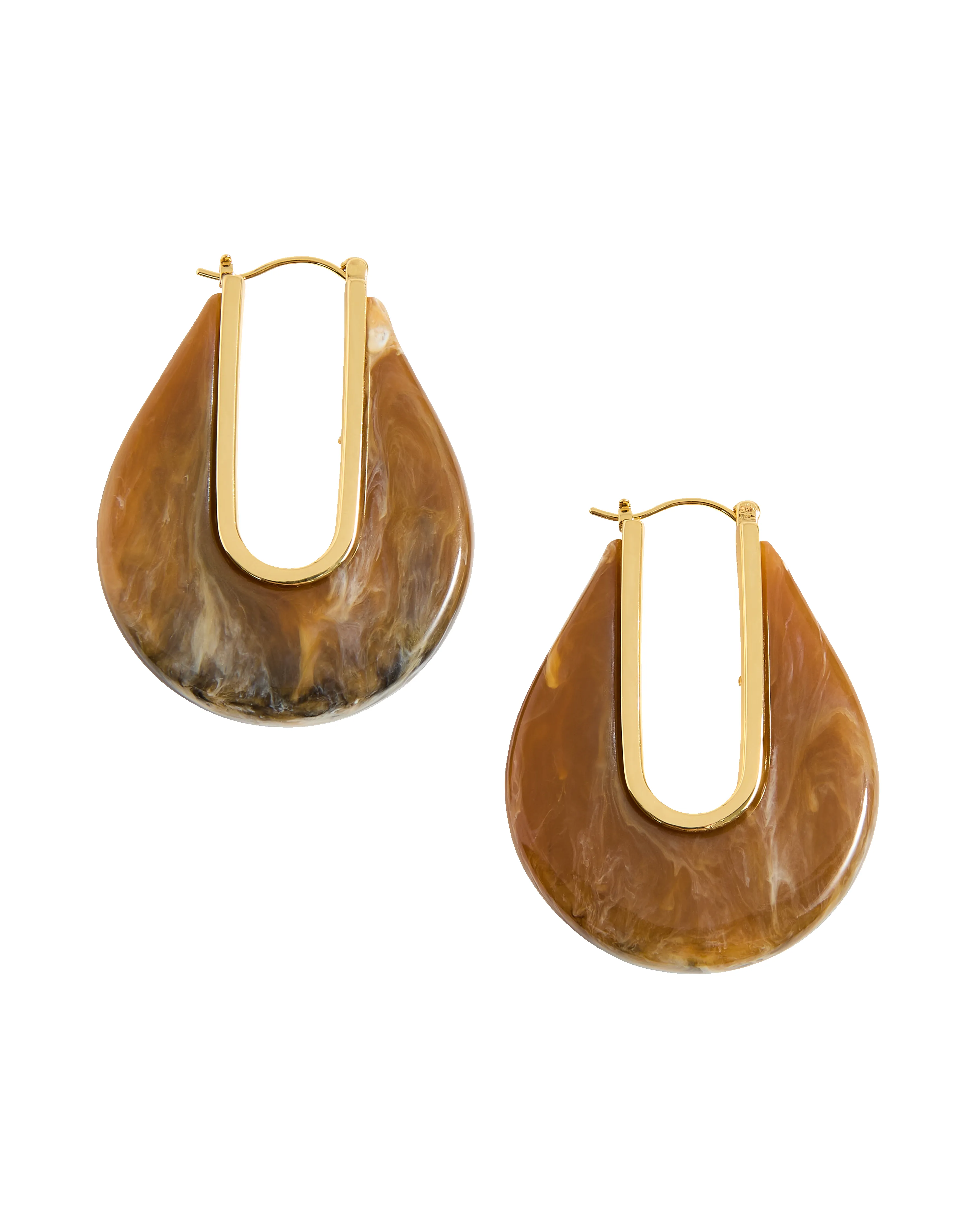 Resin Drop Hoop Earring sold by Veronica Beard product image thumbnail 5