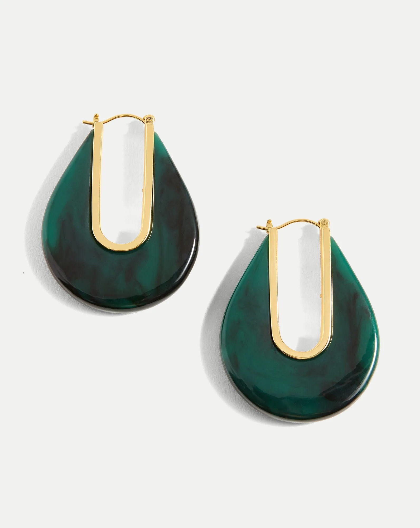 Resin Drop Hoop Earring sold by Veronica Beard