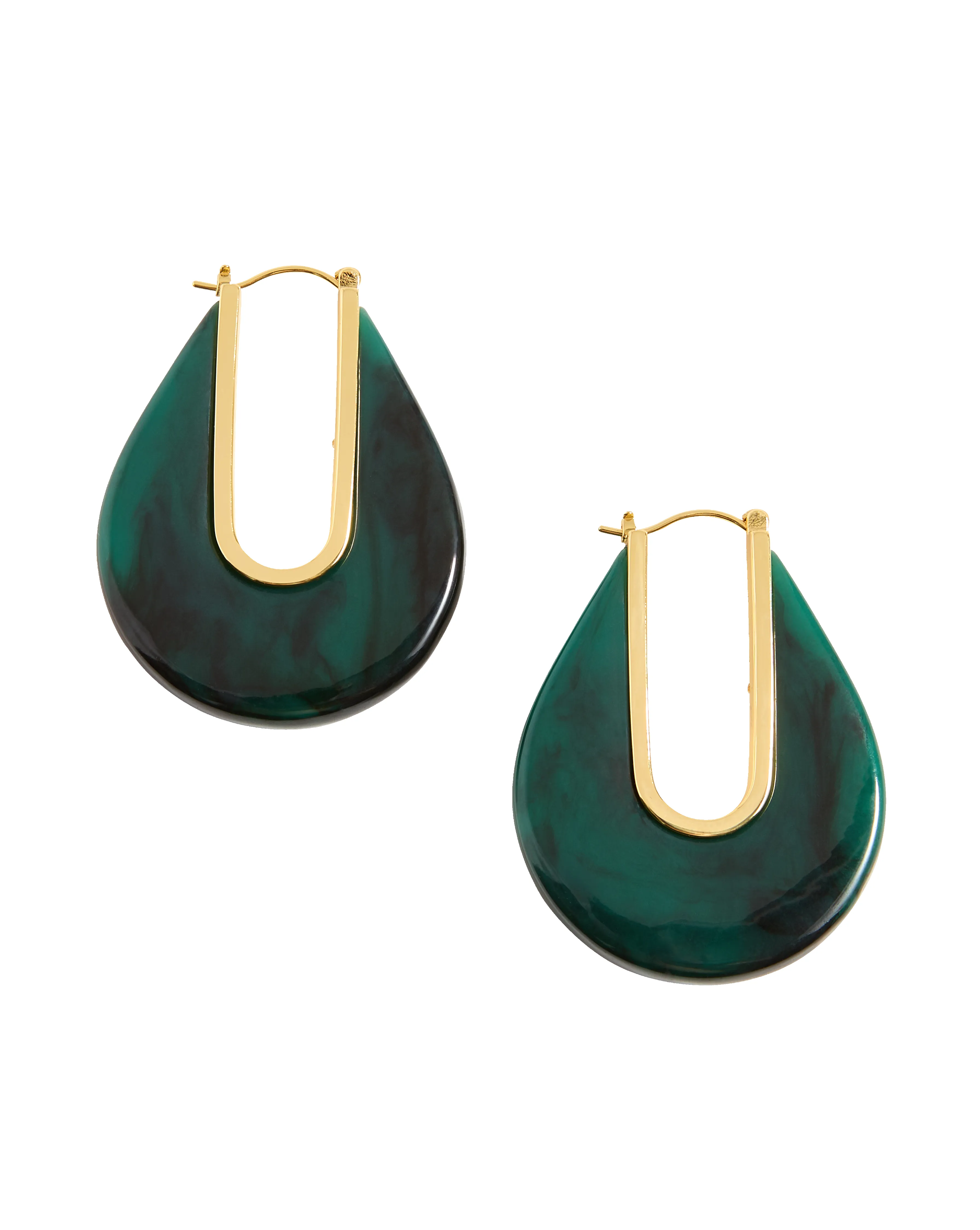 Resin Drop Hoop Earring sold by Veronica Beard product image thumbnail 5