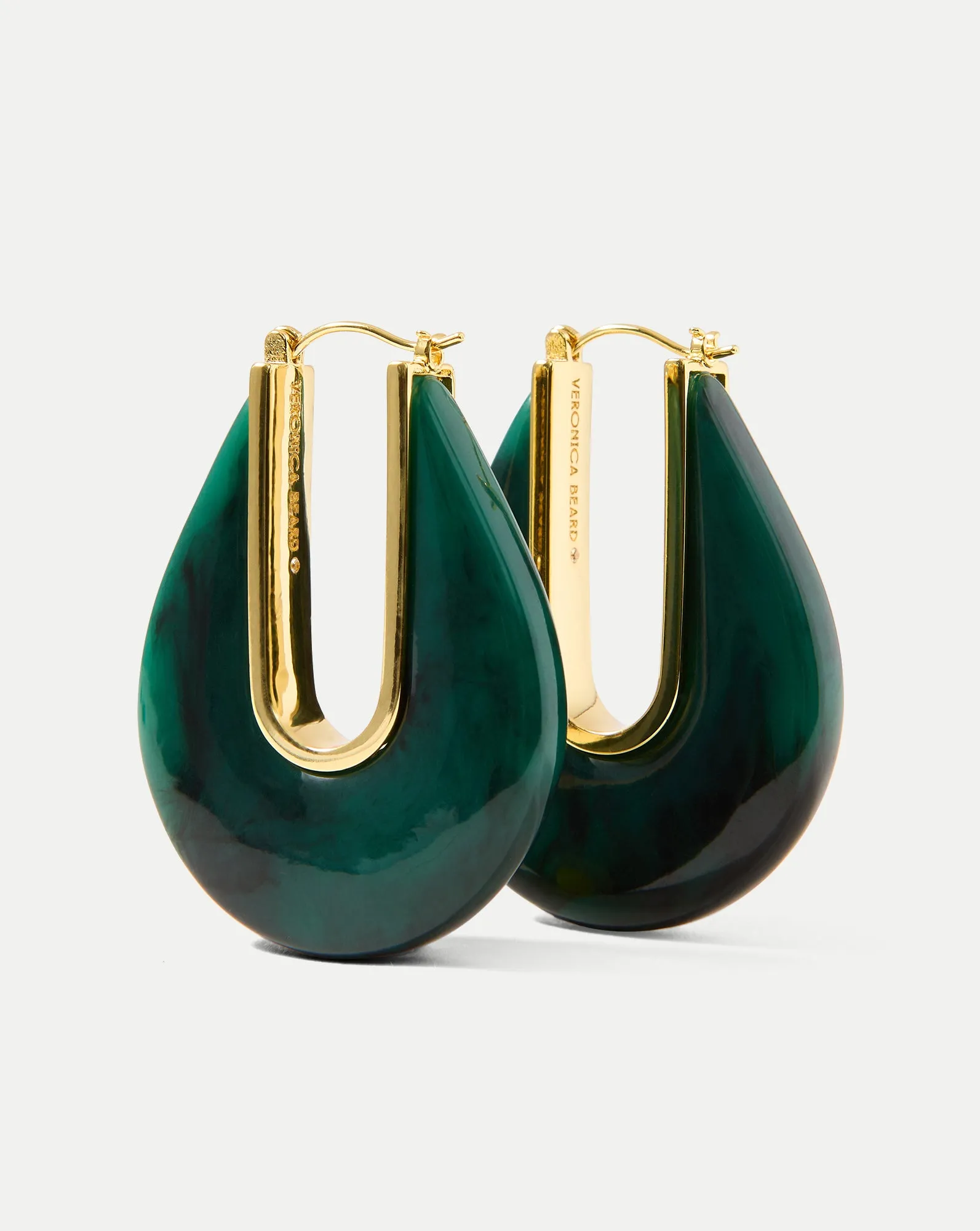 Resin Drop Hoop Earring sold by Veronica Beard product image thumbnail 2