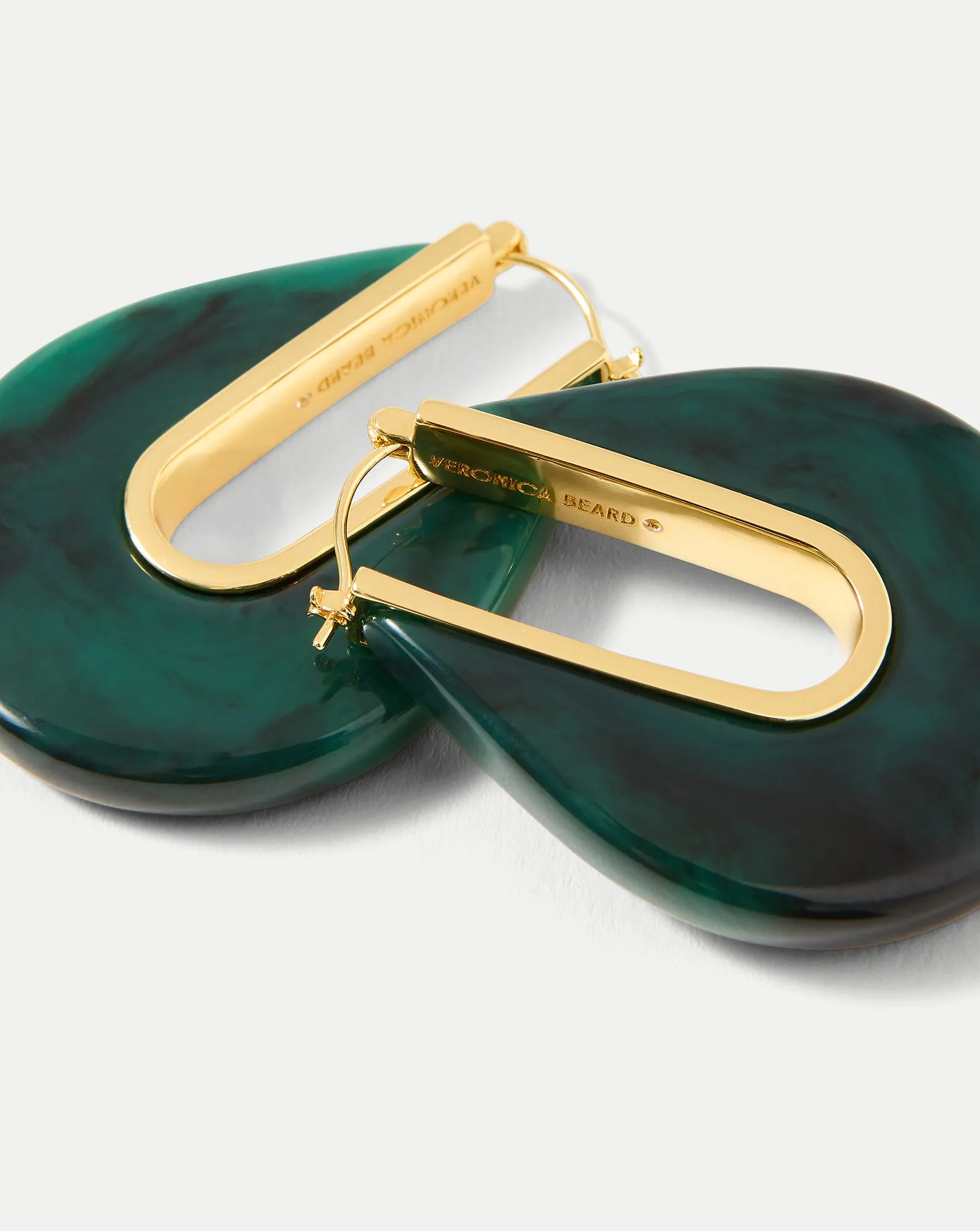 Resin Drop Hoop Earring sold by Veronica Beard product image thumbnail 4