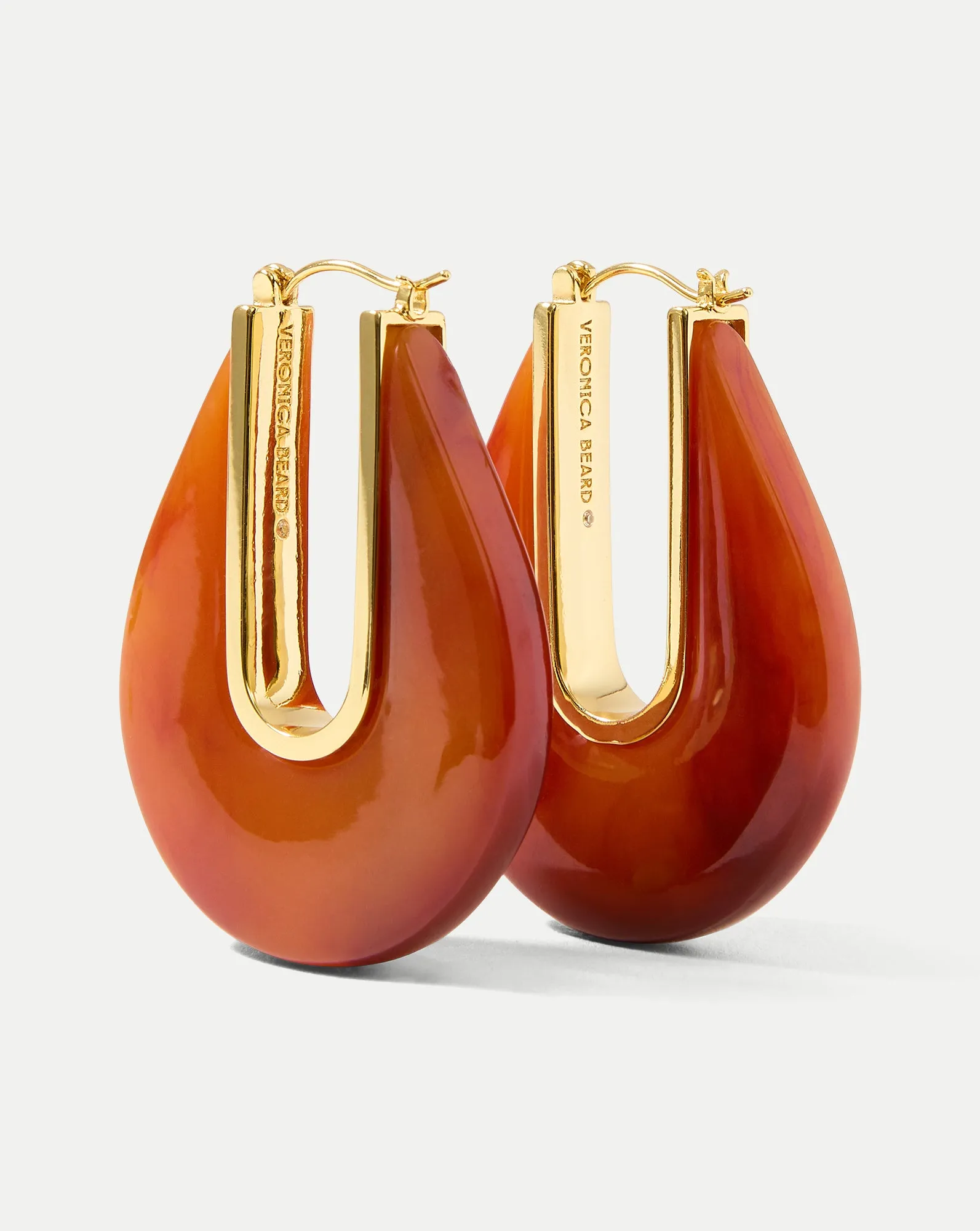 Resin Drop Hoop Earring sold by Veronica Beard product image thumbnail 2