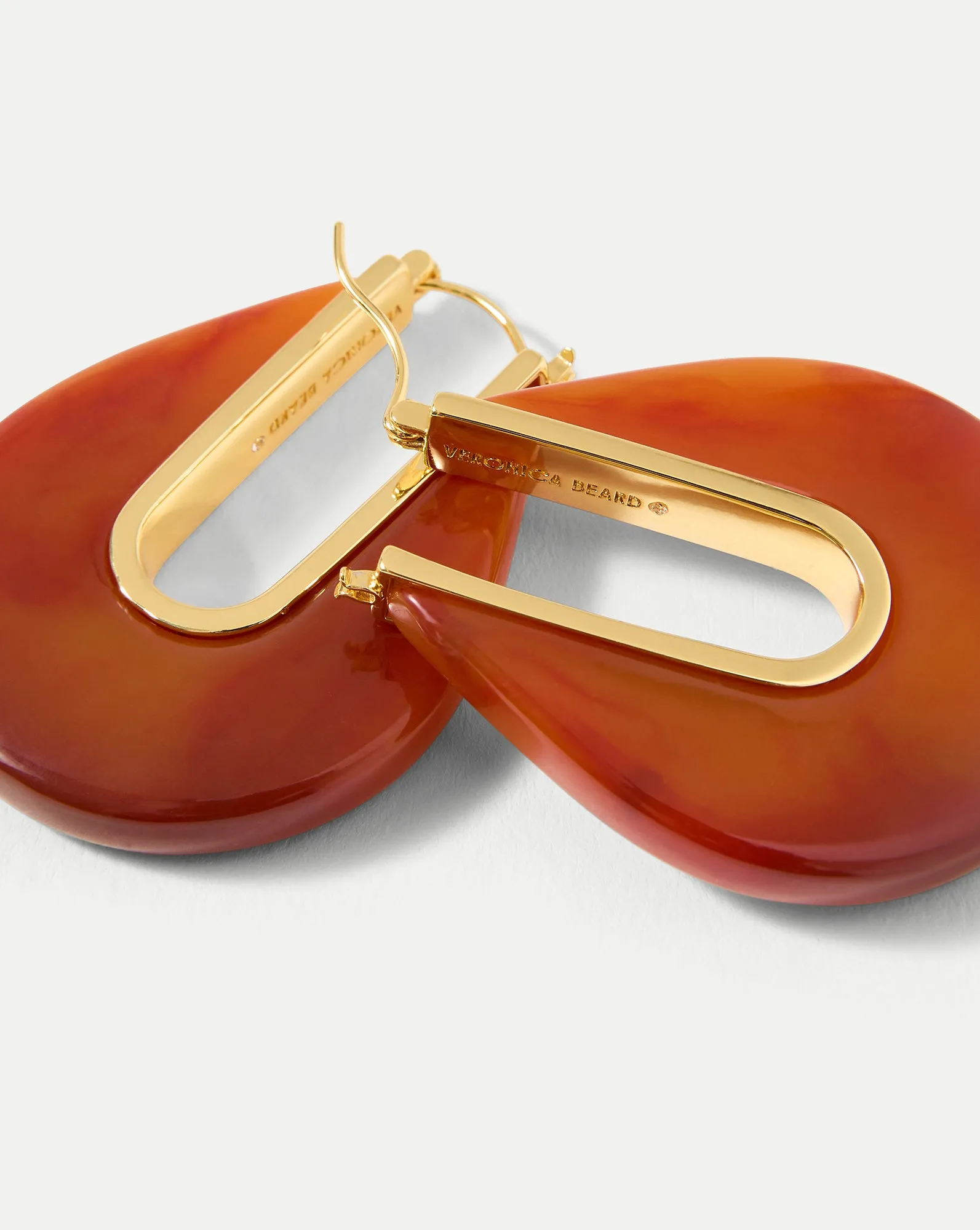 Resin Drop Hoop Earring sold by Veronica Beard product image thumbnail 4