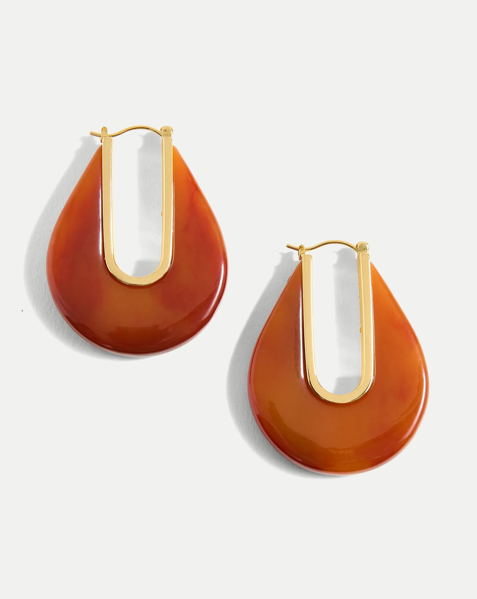 Resin Drop Hoop Earring sold by Veronica Beard