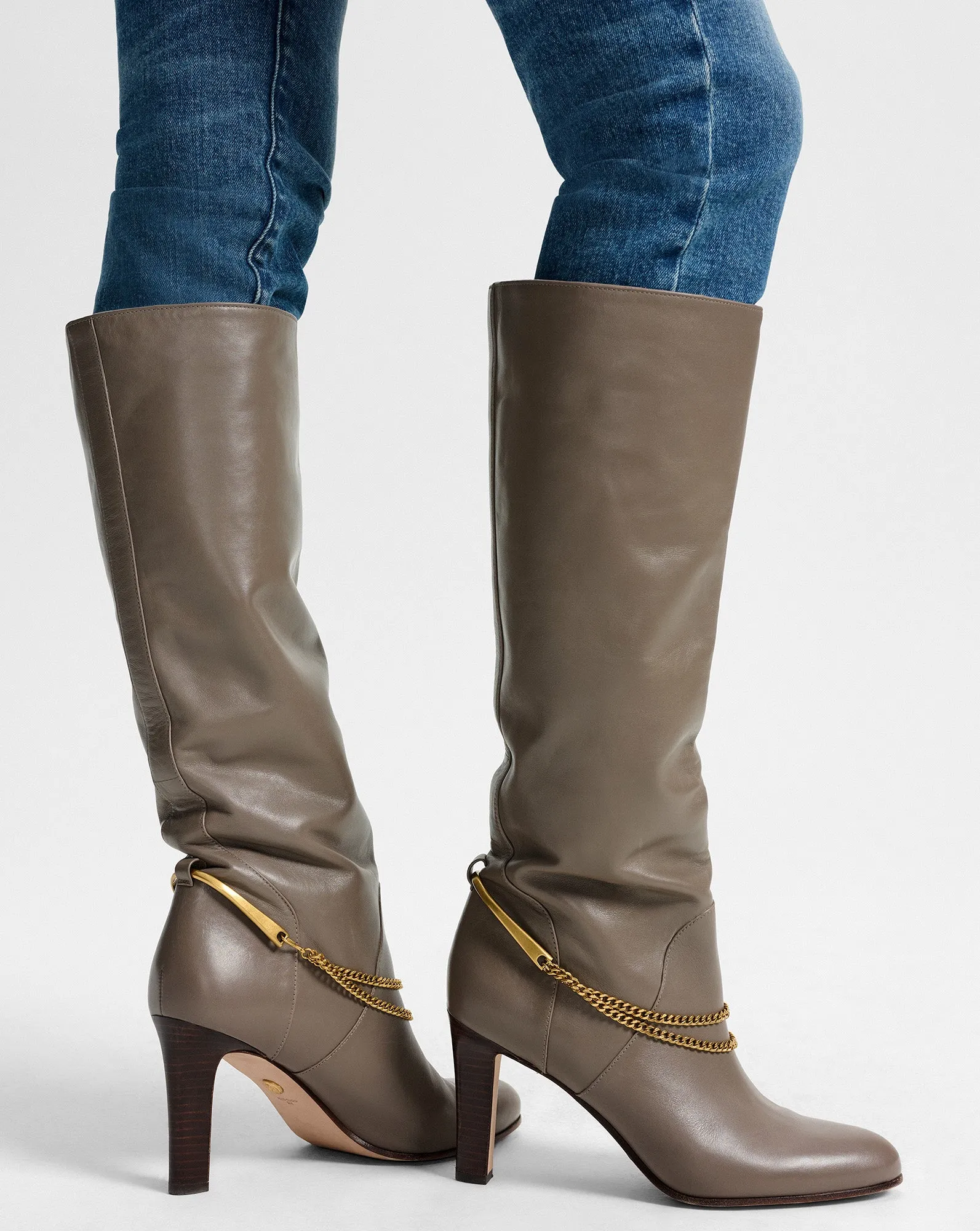 Tarian Tall Chain Boot sold by Veronica Beard product image thumbnail 2