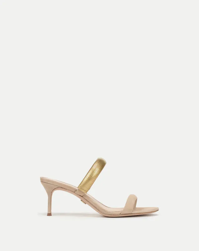 Tobin Gold Band Sandal sold by Veronica Beard