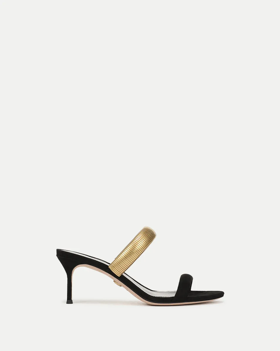 Tobin Gold Band Sandal sold by Veronica Beard