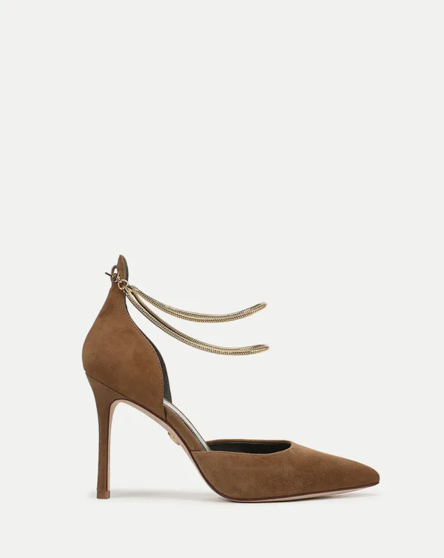 Leandra Chain Pump sold by Veronica Beard