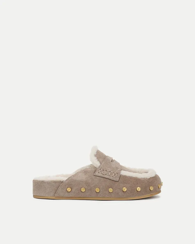 Fenix Shearling Mule sold by Veronica Beard