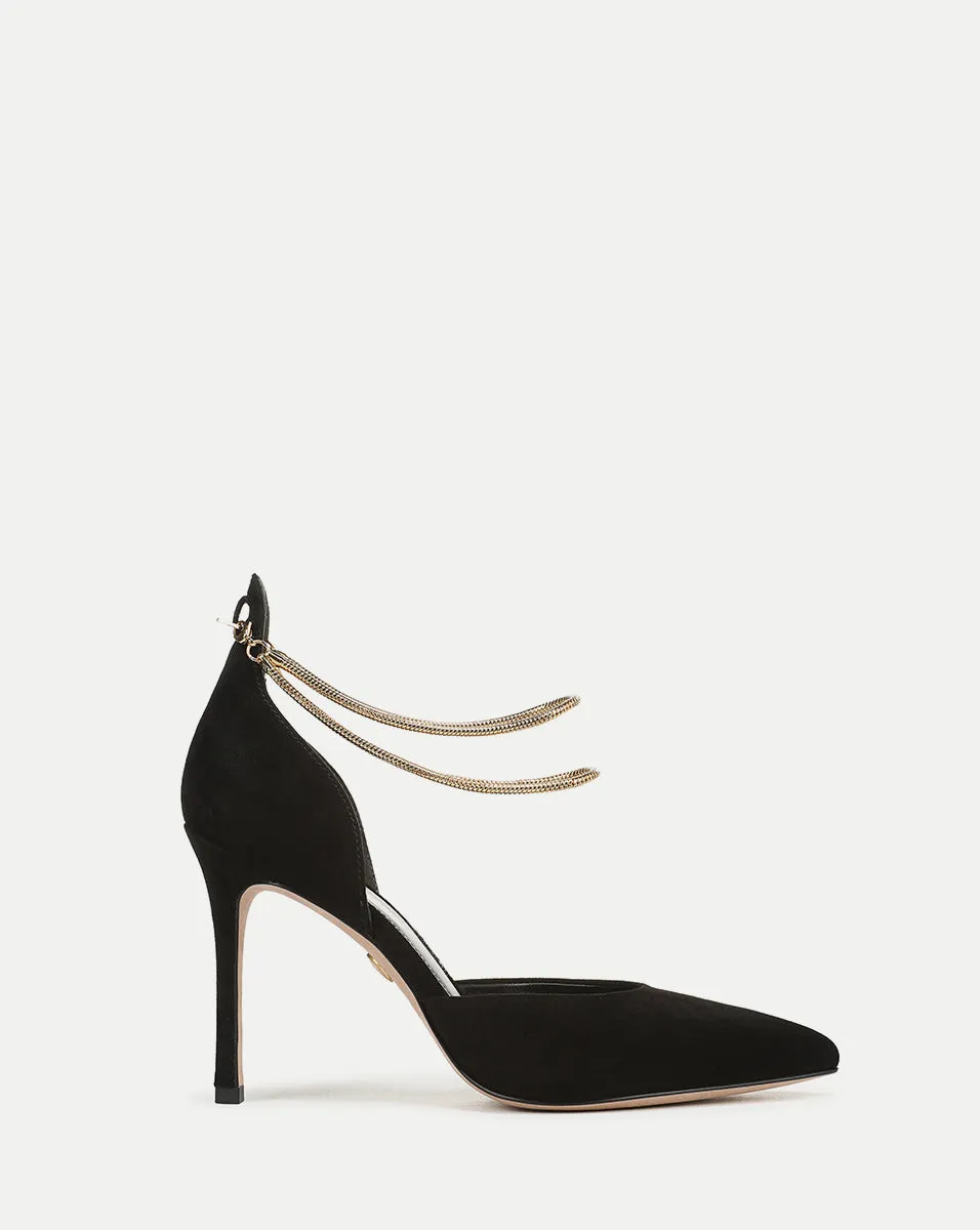 Leandra Chain Pump sold by Veronica Beard