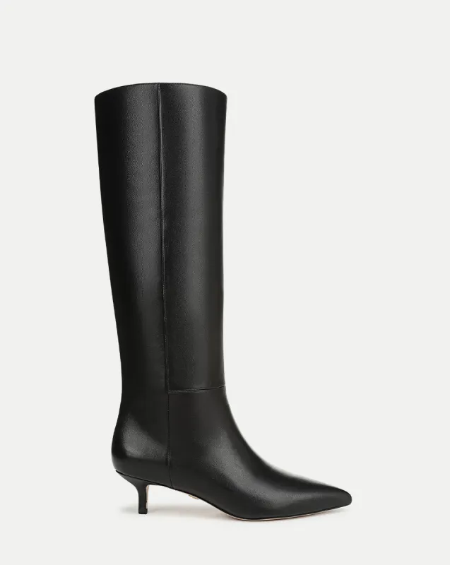 Lisa Kitten-Heel Boot | Wide-Calf sold by Veronica Beard