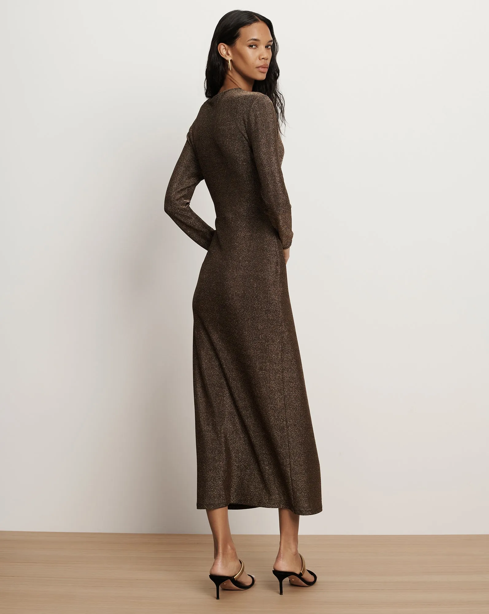 Neomie Metallic Midi Dress sold by Veronica Beard product image thumbnail 4