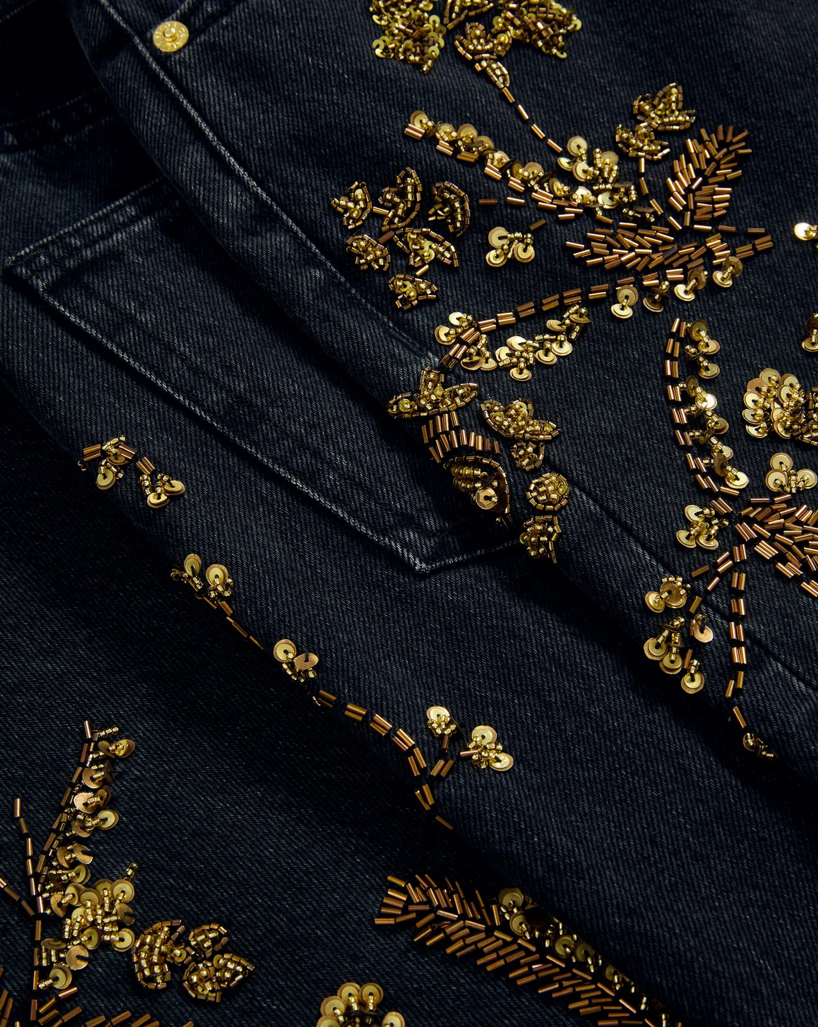 Daniela Embellished Straight-Leg Jean sold by Veronica Beard product image thumbnail 4