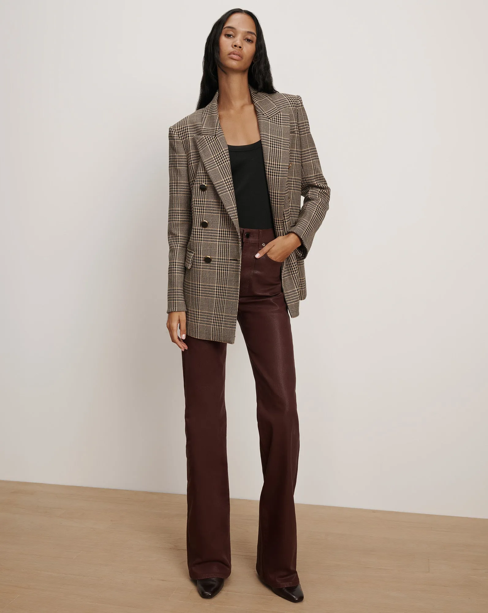 Rhys Houndstooth Dickey Jacket sold by Veronica Beard product image thumbnail 2