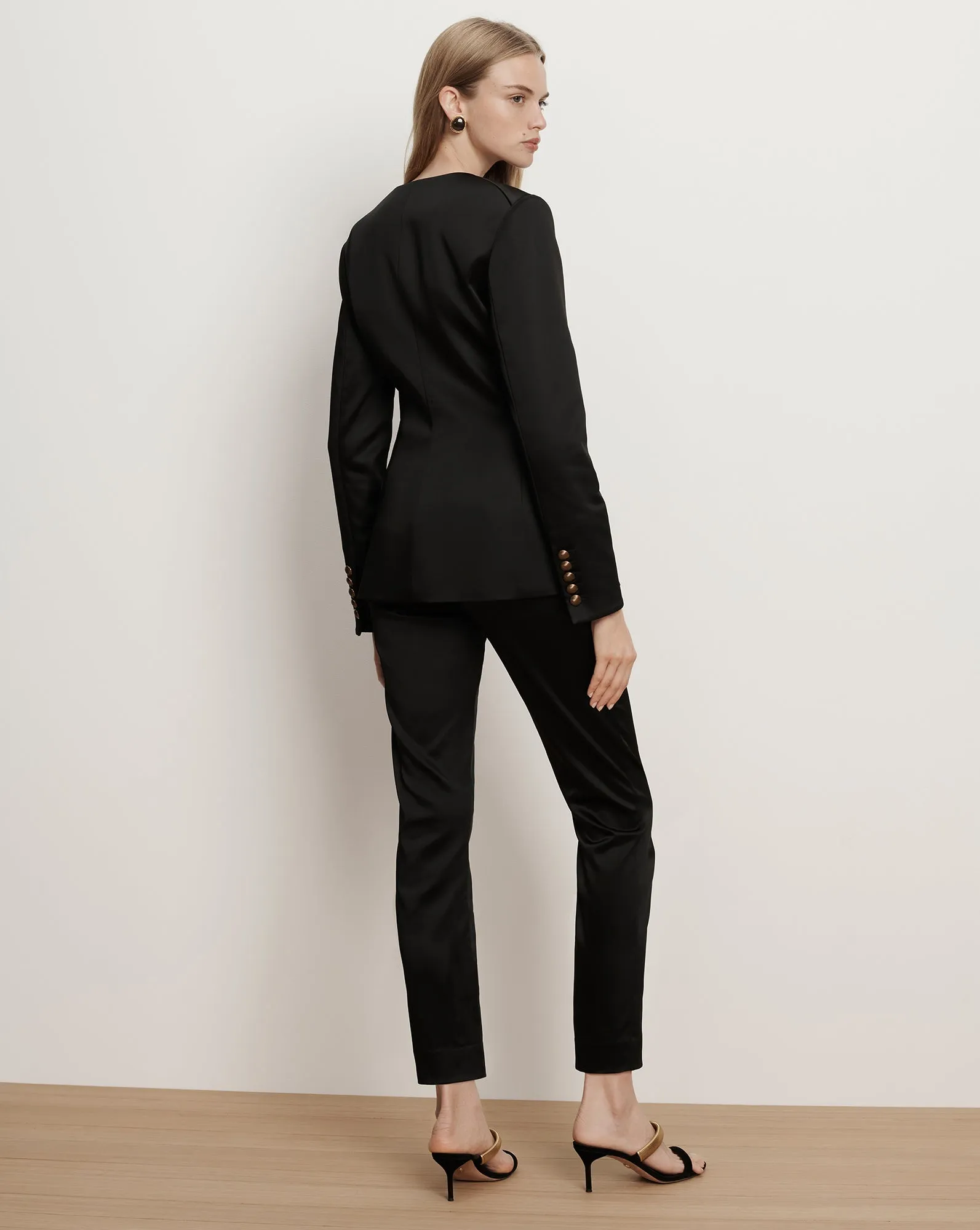 Cynthia Satin Tailored Jacket sold by Veronica Beard product image thumbnail 4