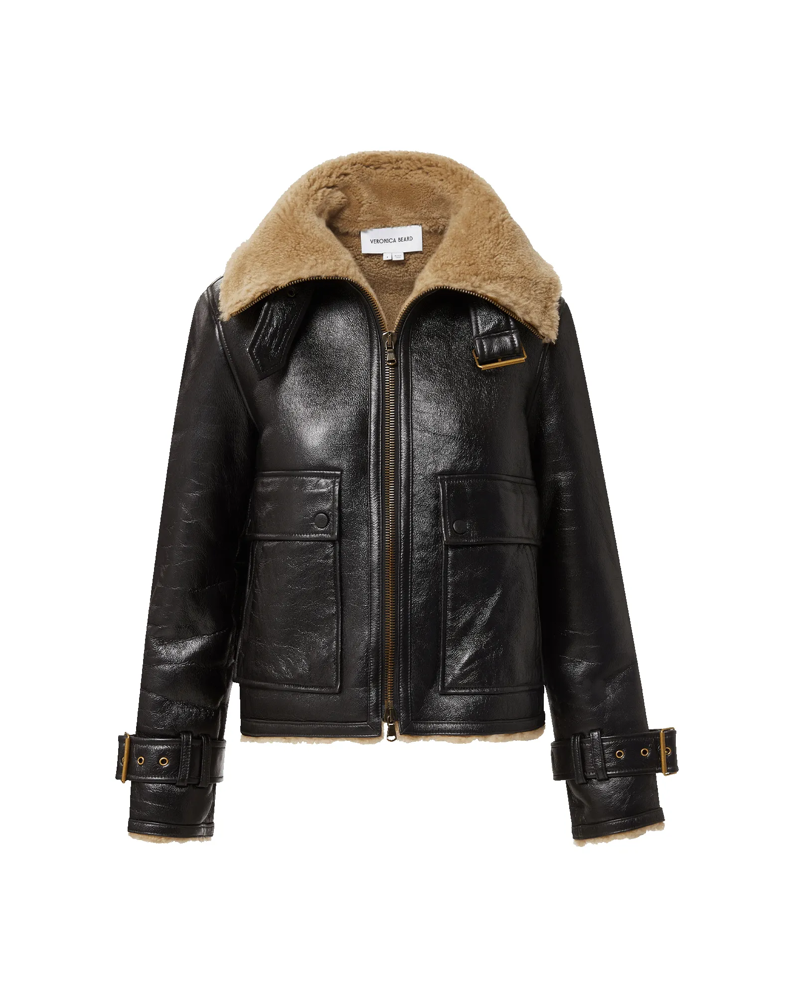 Danika Shearling Jacket sold by Veronica Beard product image thumbnail 5