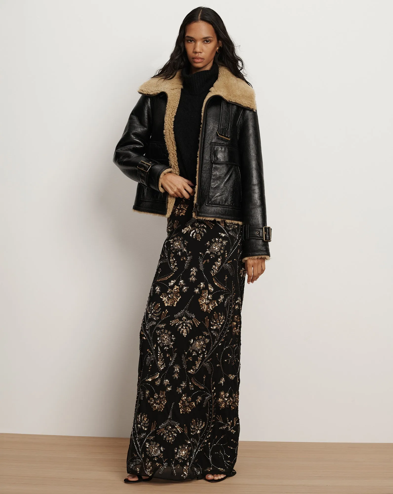 Danika Shearling Jacket sold by Veronica Beard product image thumbnail 2