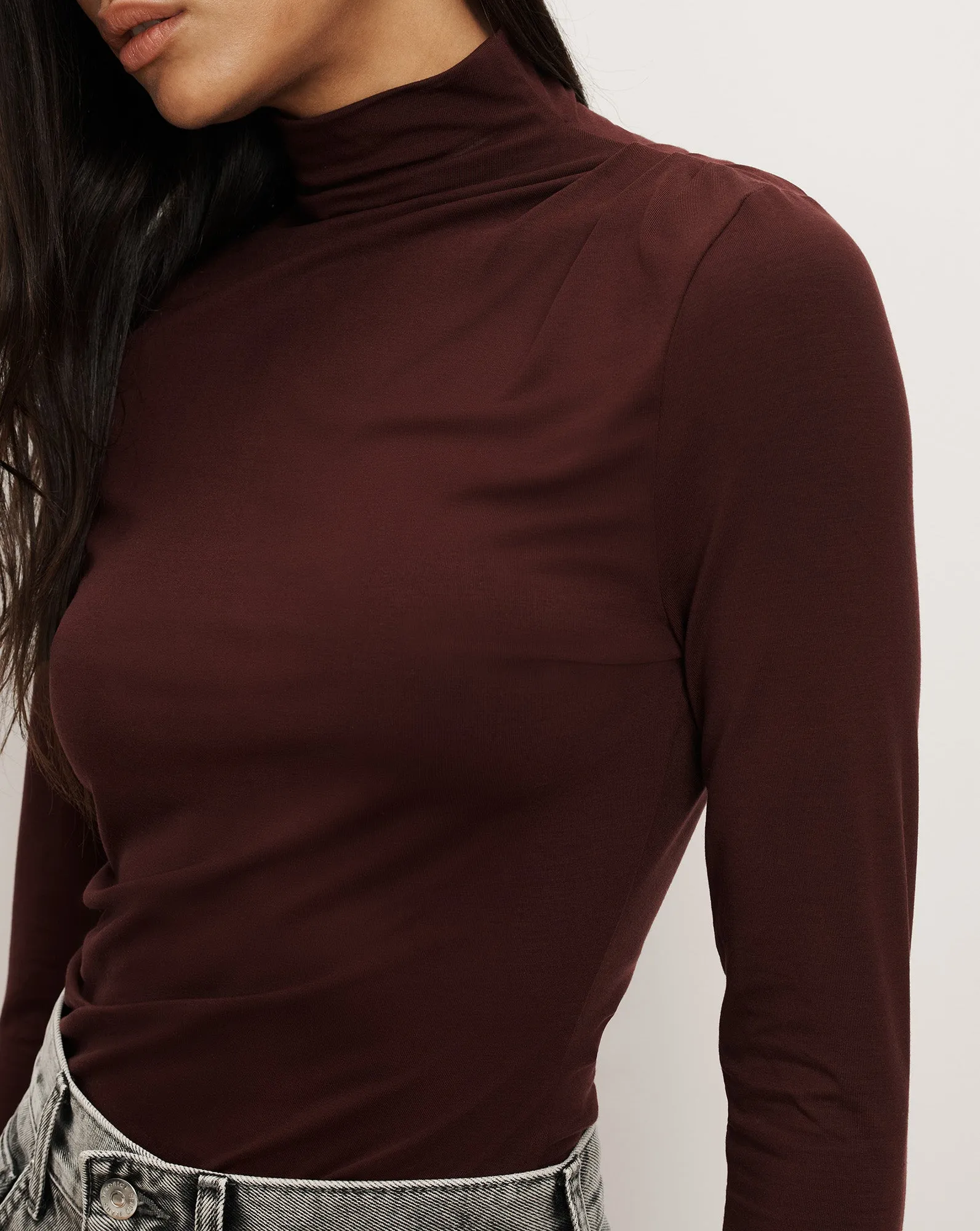 Mylie Mock-Neck Top sold by Veronica Beard product image thumbnail 4