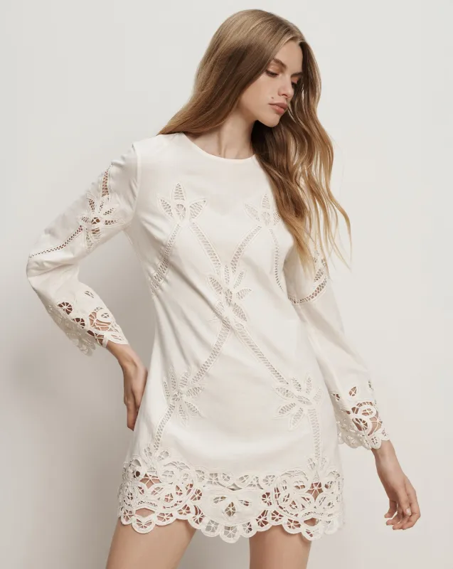 Amberg Lace Mini Dress made by Veronica Beard