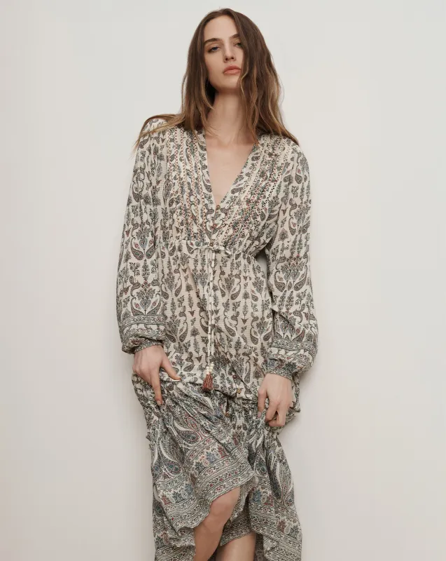 Vani Paisley Midi Dress sold by Veronica Beard