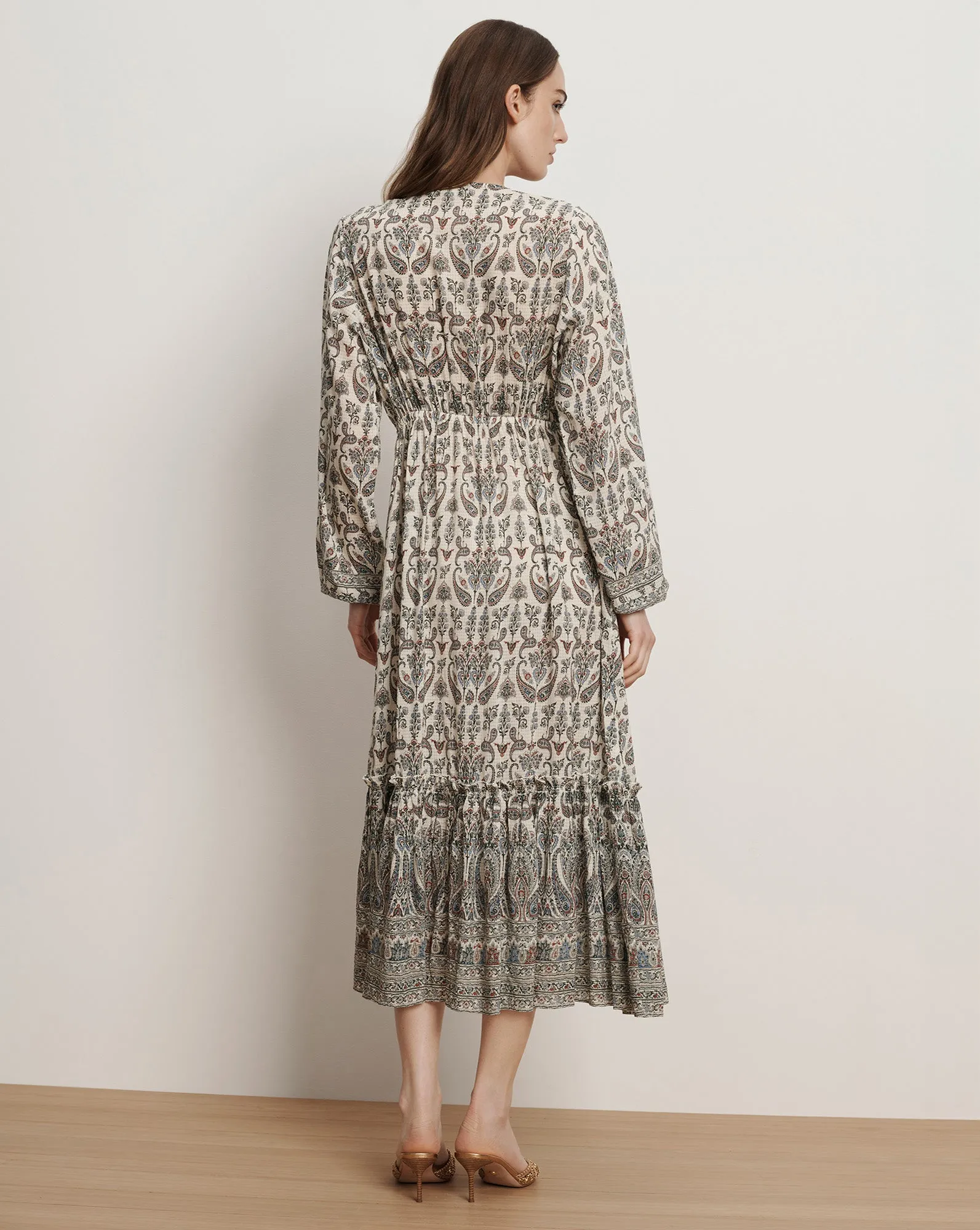 Vani Paisley Midi Dress sold by Veronica Beard product image thumbnail 5