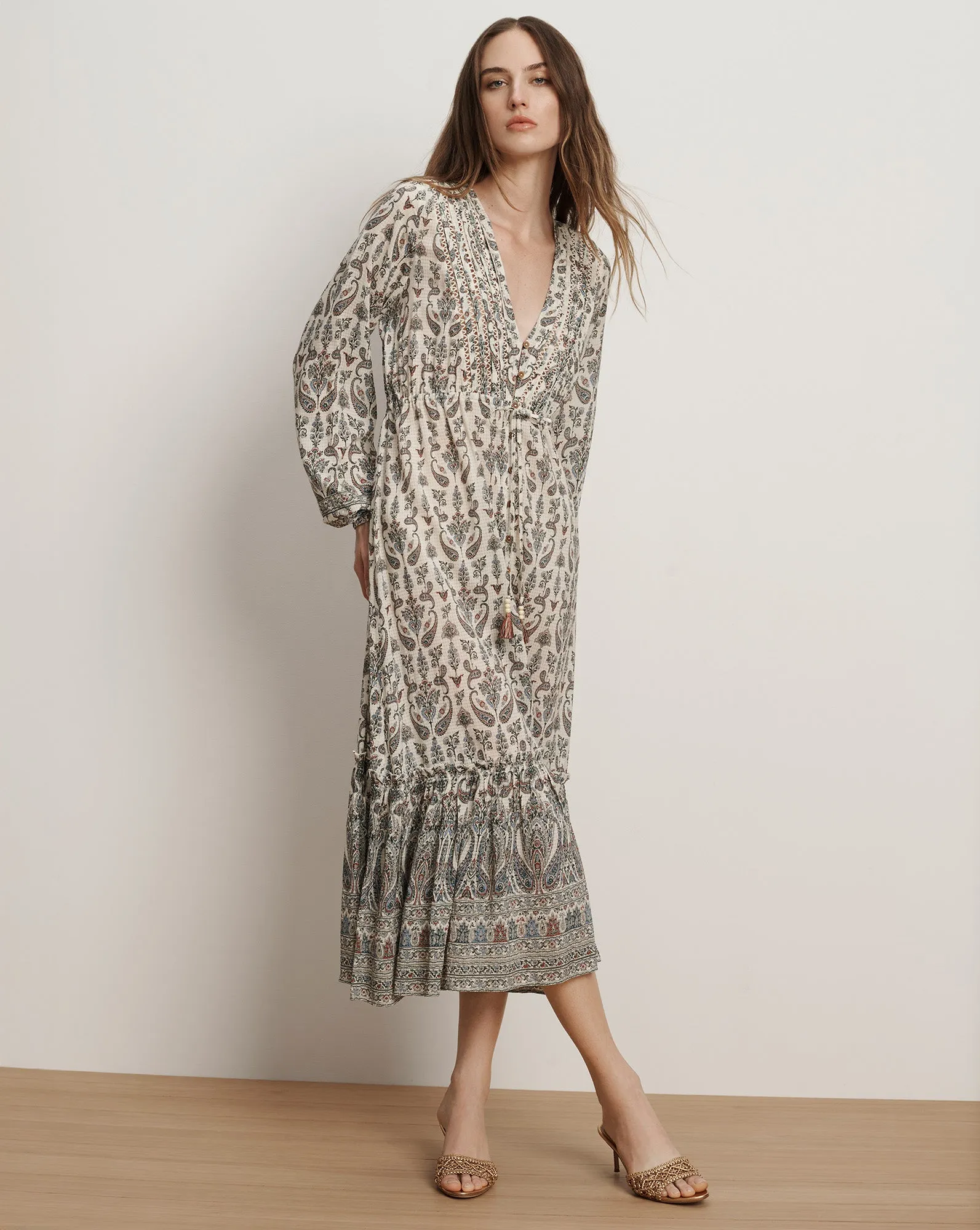 Vani Paisley Midi Dress sold by Veronica Beard product image thumbnail 2