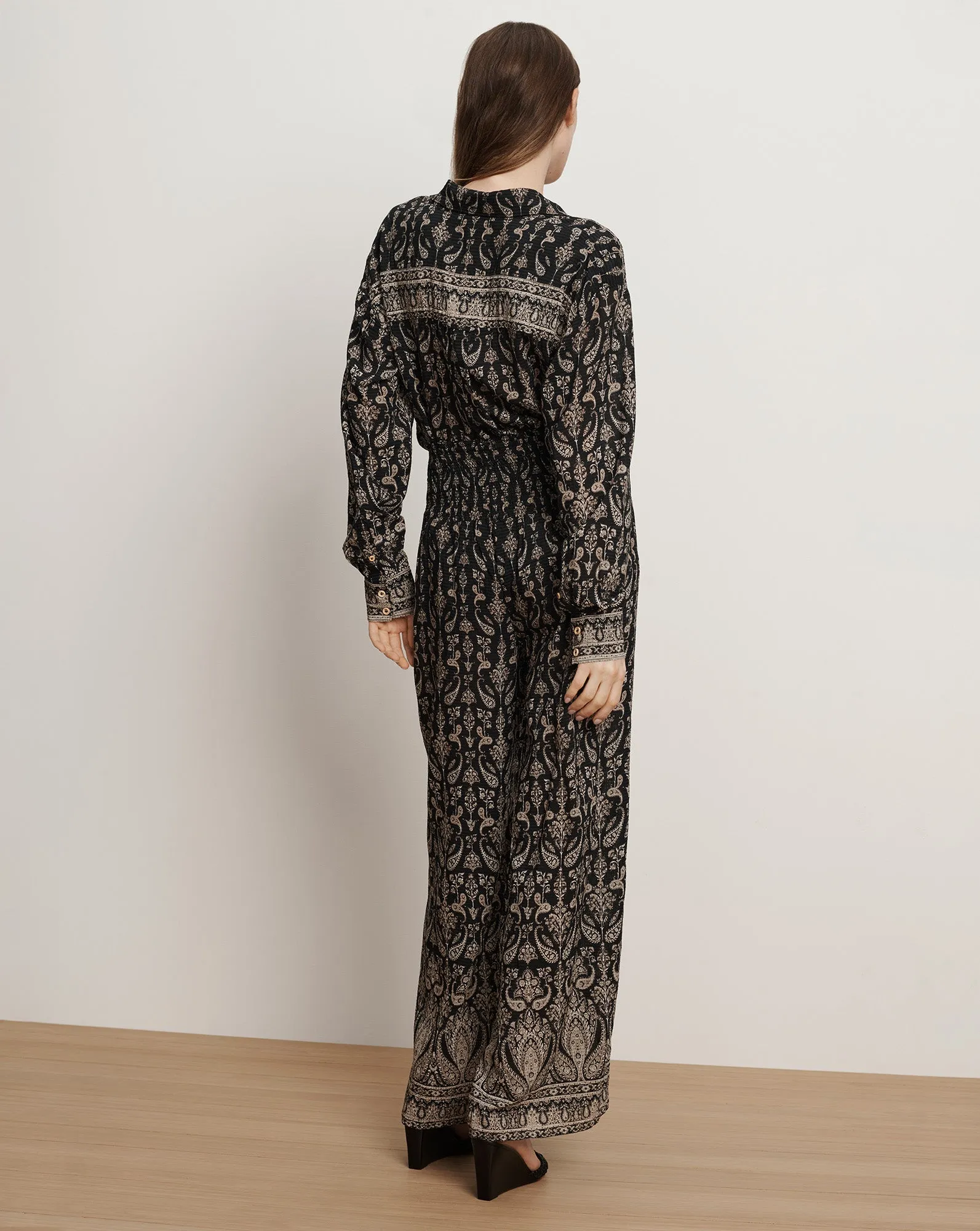 Callaway Smocked Wide-Leg Pant sold by Veronica Beard product image thumbnail 4