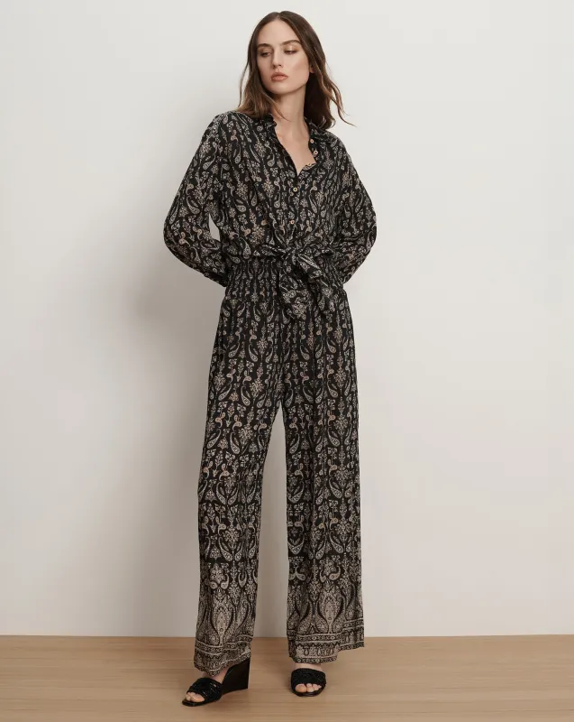 Callaway Smocked Wide-Leg Pant sold by Veronica Beard